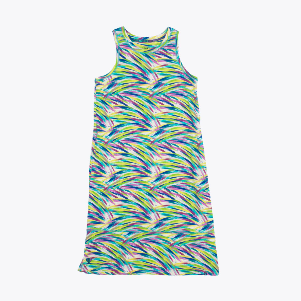 Hopscotch Sleeveless Dress - BRUSHSTROKES MULTI - Hopscotch_BrushstrokesMulti_Flatlay