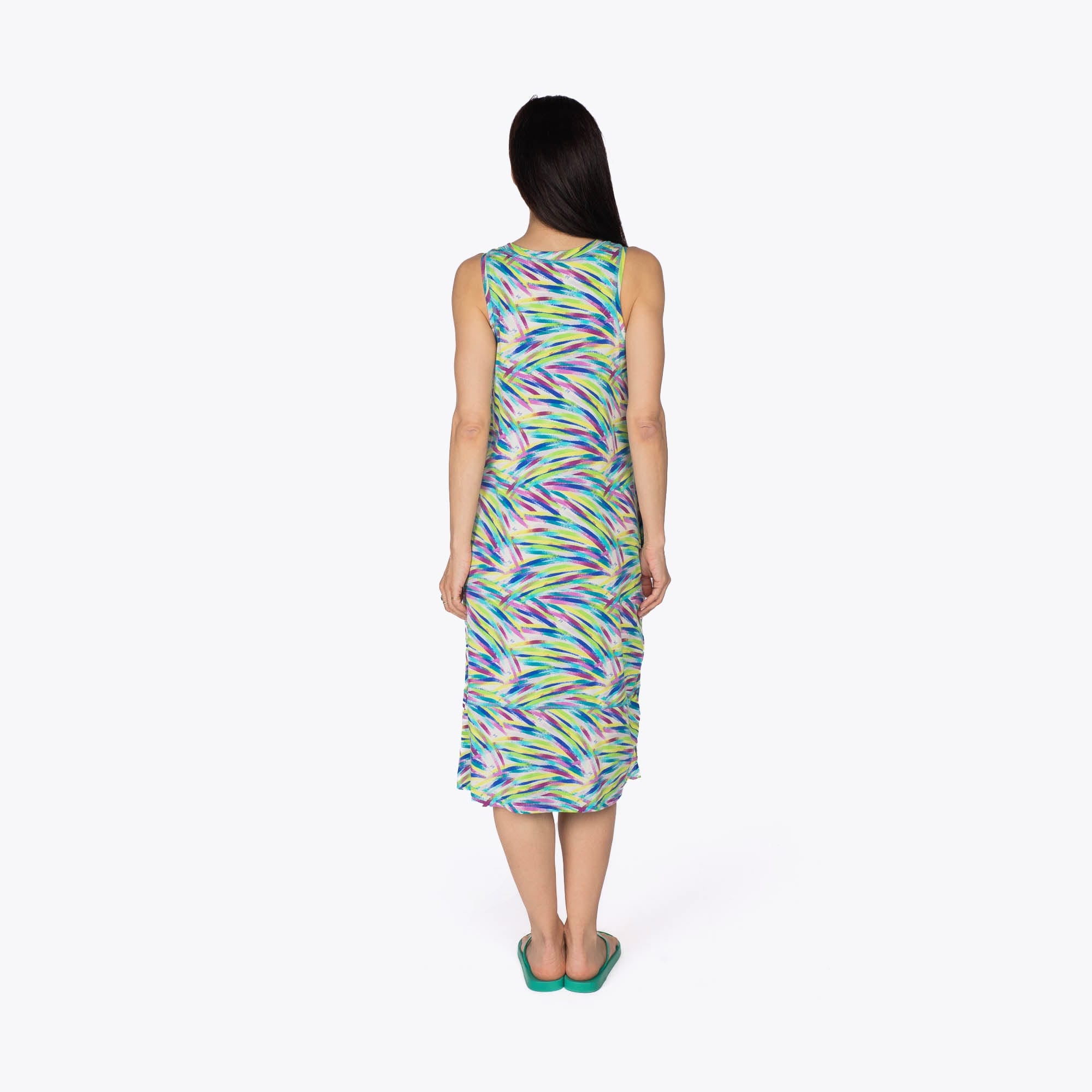 Hopscotch Sleeveless Dress - BRUSHSTROKES MULTI - Hopscotch_BrushstrokesMulti_S_02