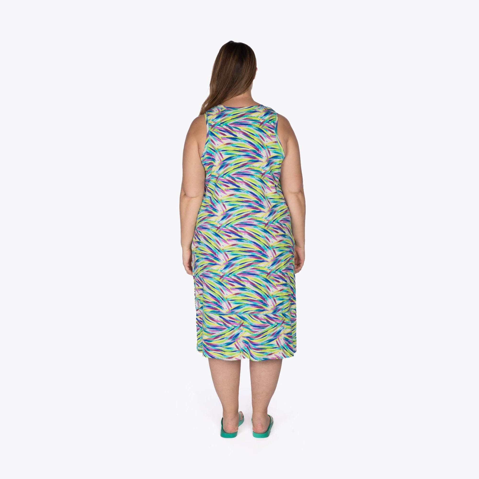 Hopscotch Sleeveless Dress - BRUSHSTROKES MULTI - Hopscotch_BrushstrokesMulti_XL_02