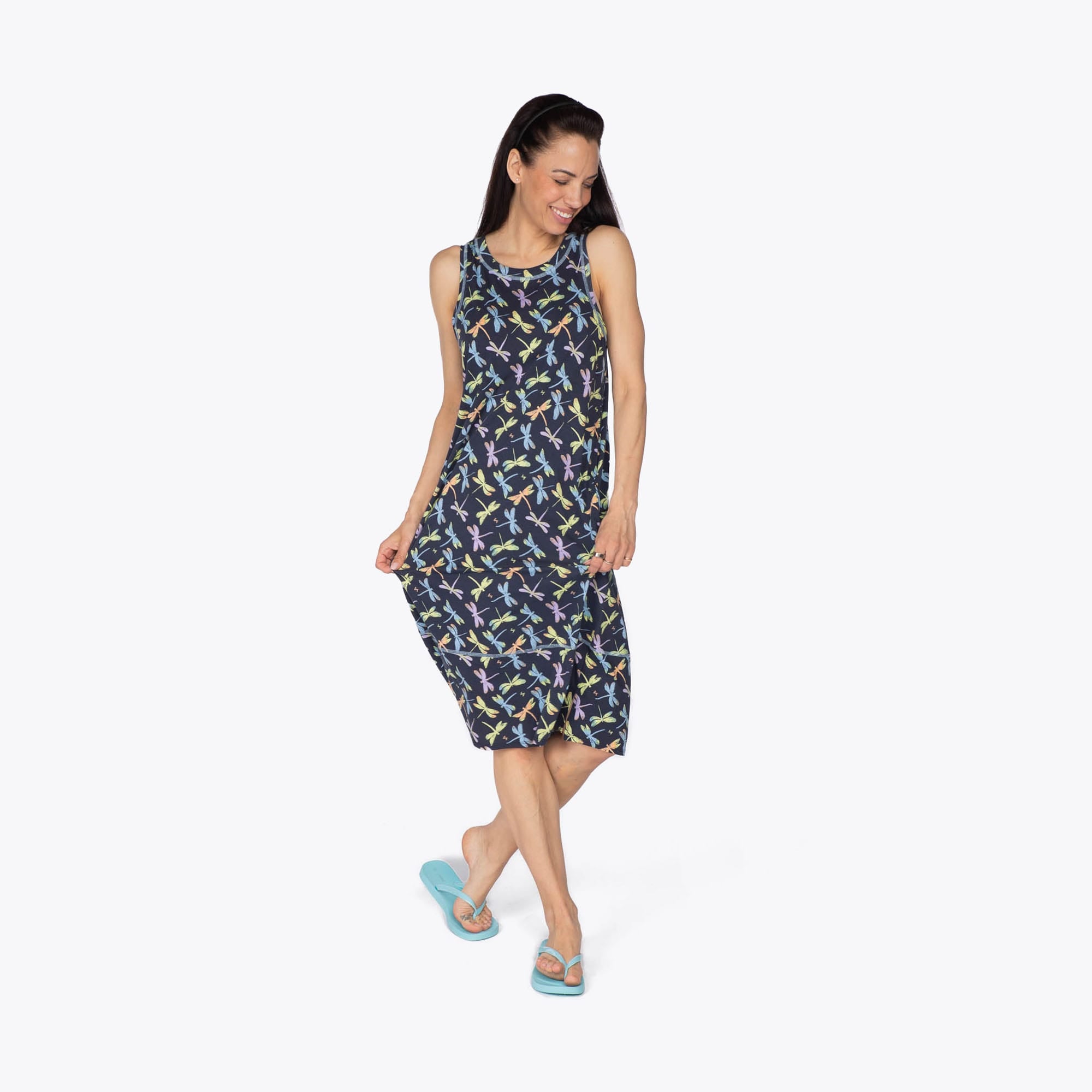 Hopscotch Sleeveless Dress - DRAGONFLY ICEPOP - Hopscotch_DragonflyIcePop_S_01
