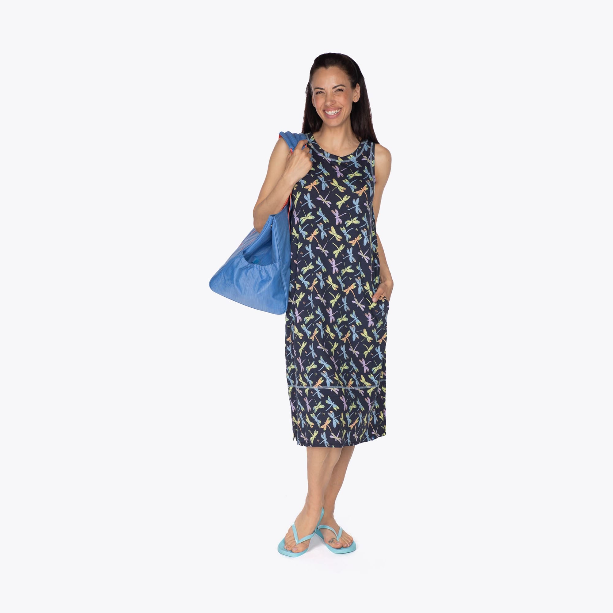 Hopscotch Sleeveless Dress - DRAGONFLY ICEPOP - Hopscotch_DragonflyIcePop_S_05