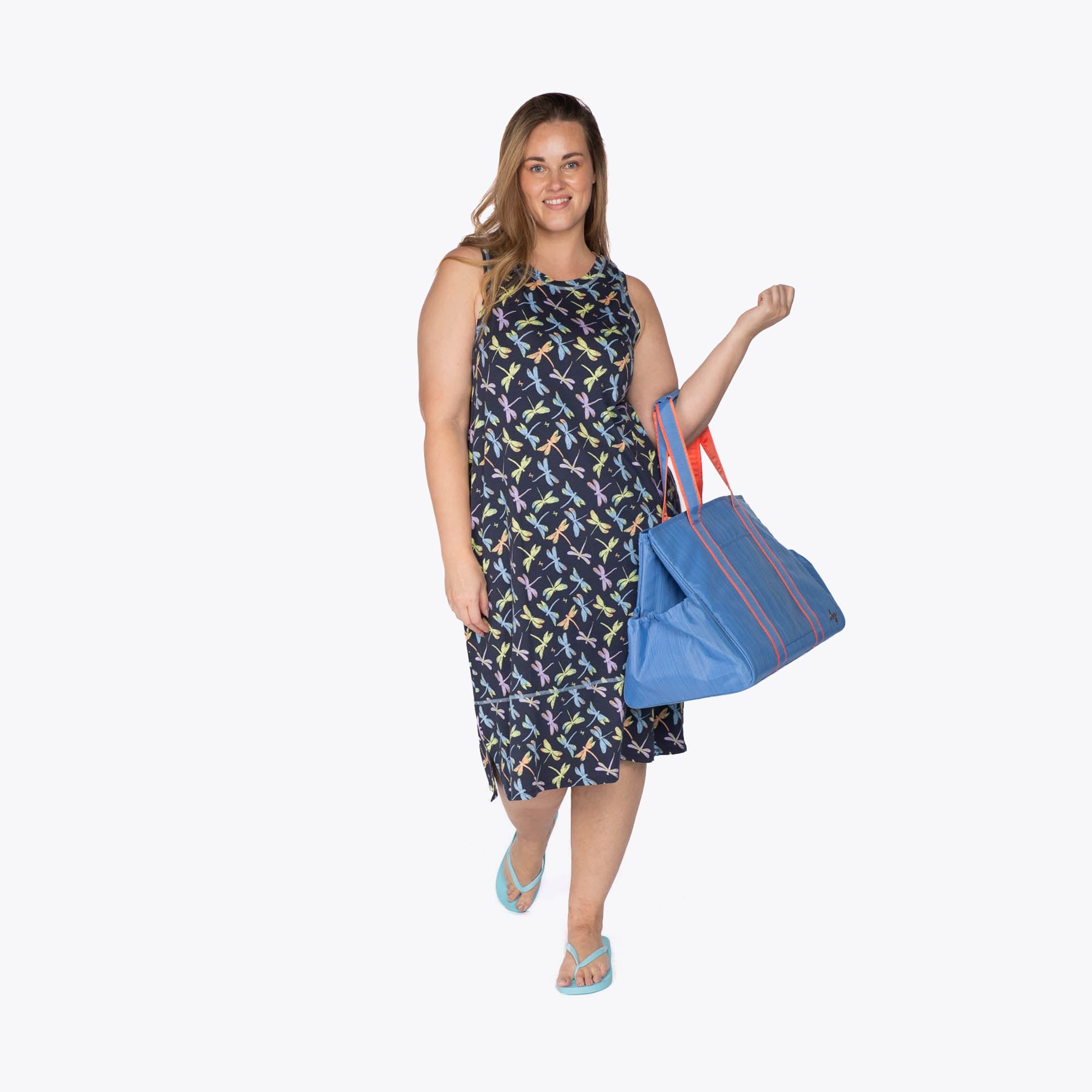 Hopscotch Sleeveless Dress - DRAGONFLY ICEPOP - Hopscotch_DragonflyIcePop_XL_05