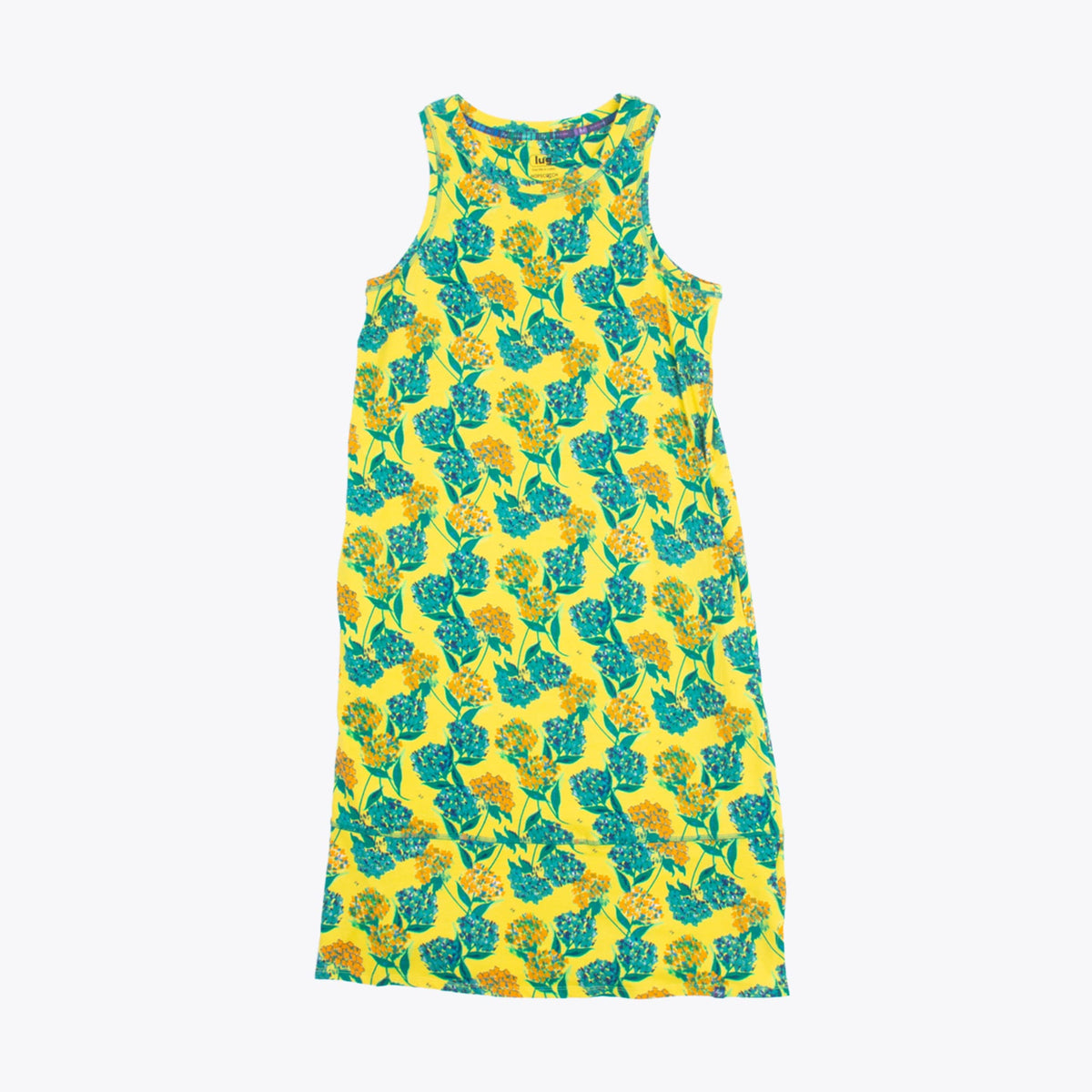 Hopscotch Sleeveless Dress - HYDRANGEA YELLOW - Hopscotch_HydrangeaYellow_Flatlay