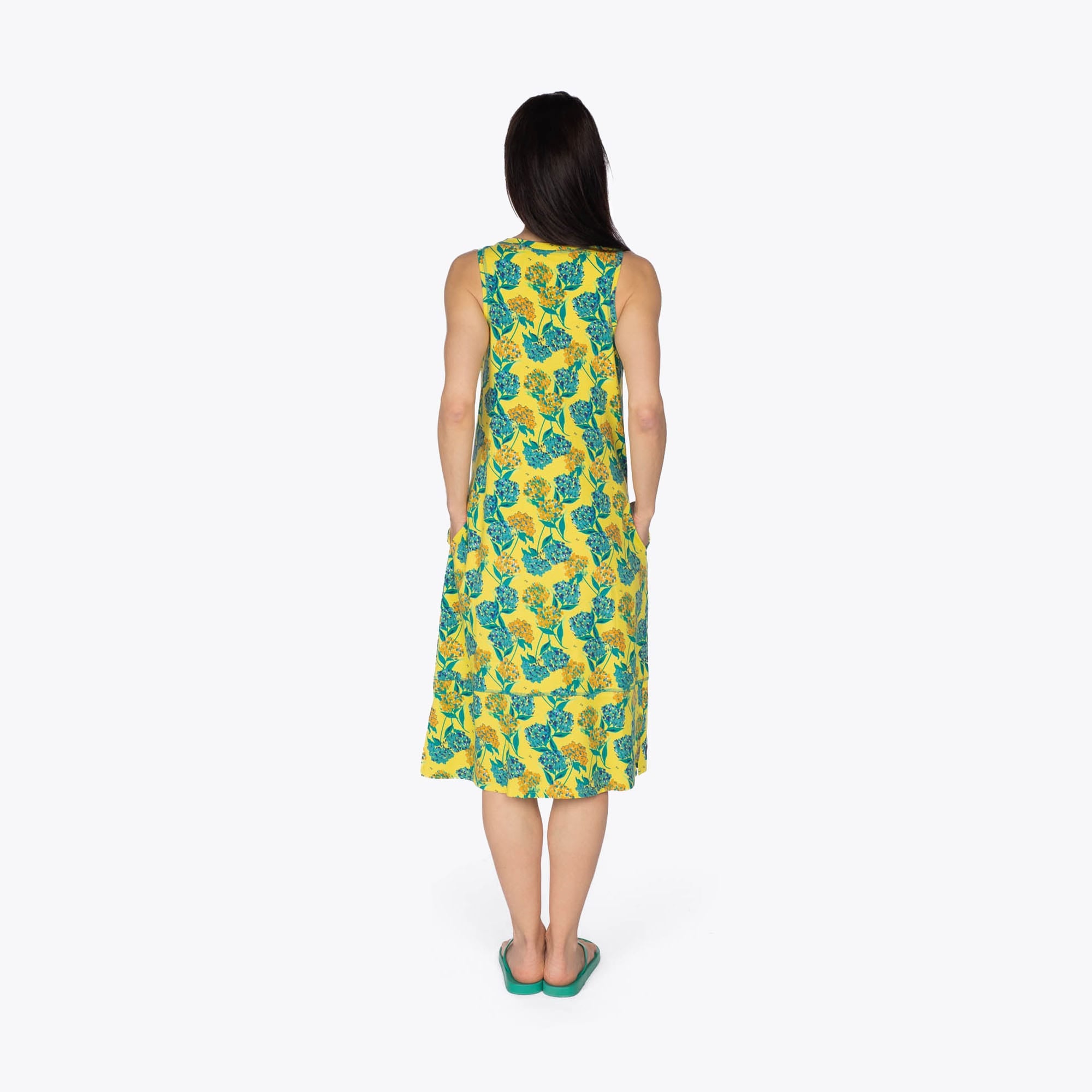 Hopscotch Sleeveless Dress - HYDRANGEA YELLOW - Hopscotch_HydrangeaYellow_S_02