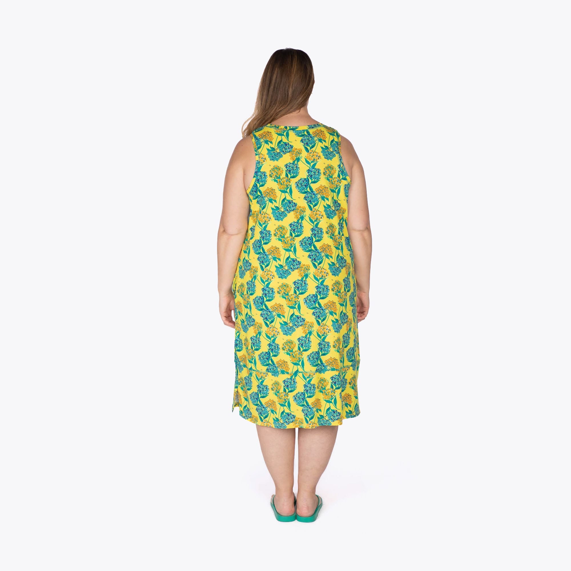 Hopscotch Sleeveless Dress - HYDRANGEA YELLOW - Hopscotch_HydrangeaYellow_XL_02