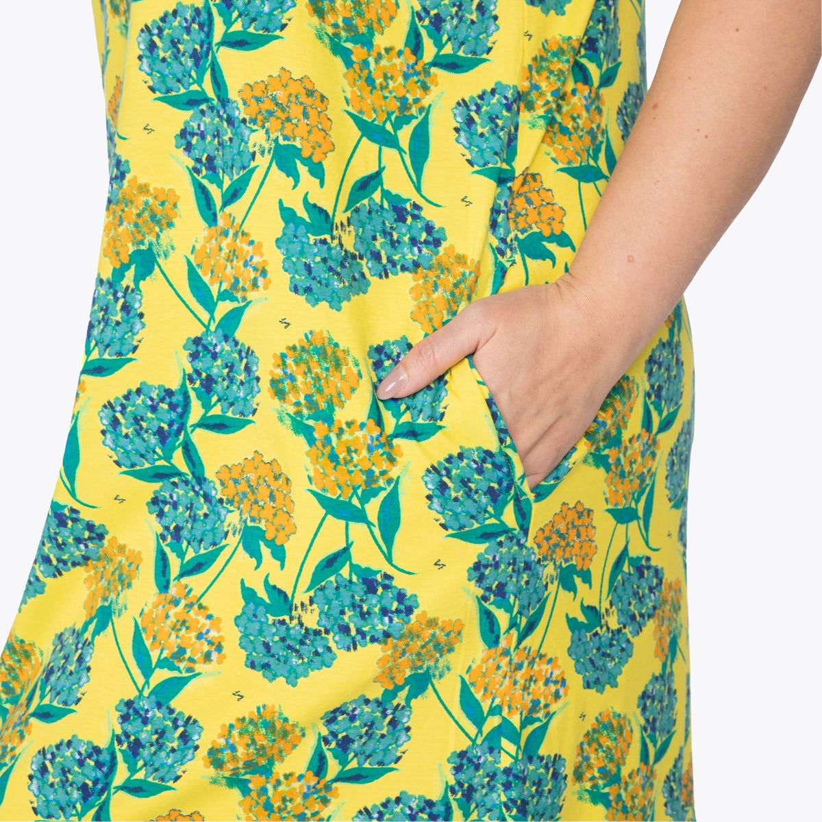 Hopscotch Sleeveless Dress - HYDRANGEA YELLOW - Hopscotch_HydrangeaYellow_XL_04