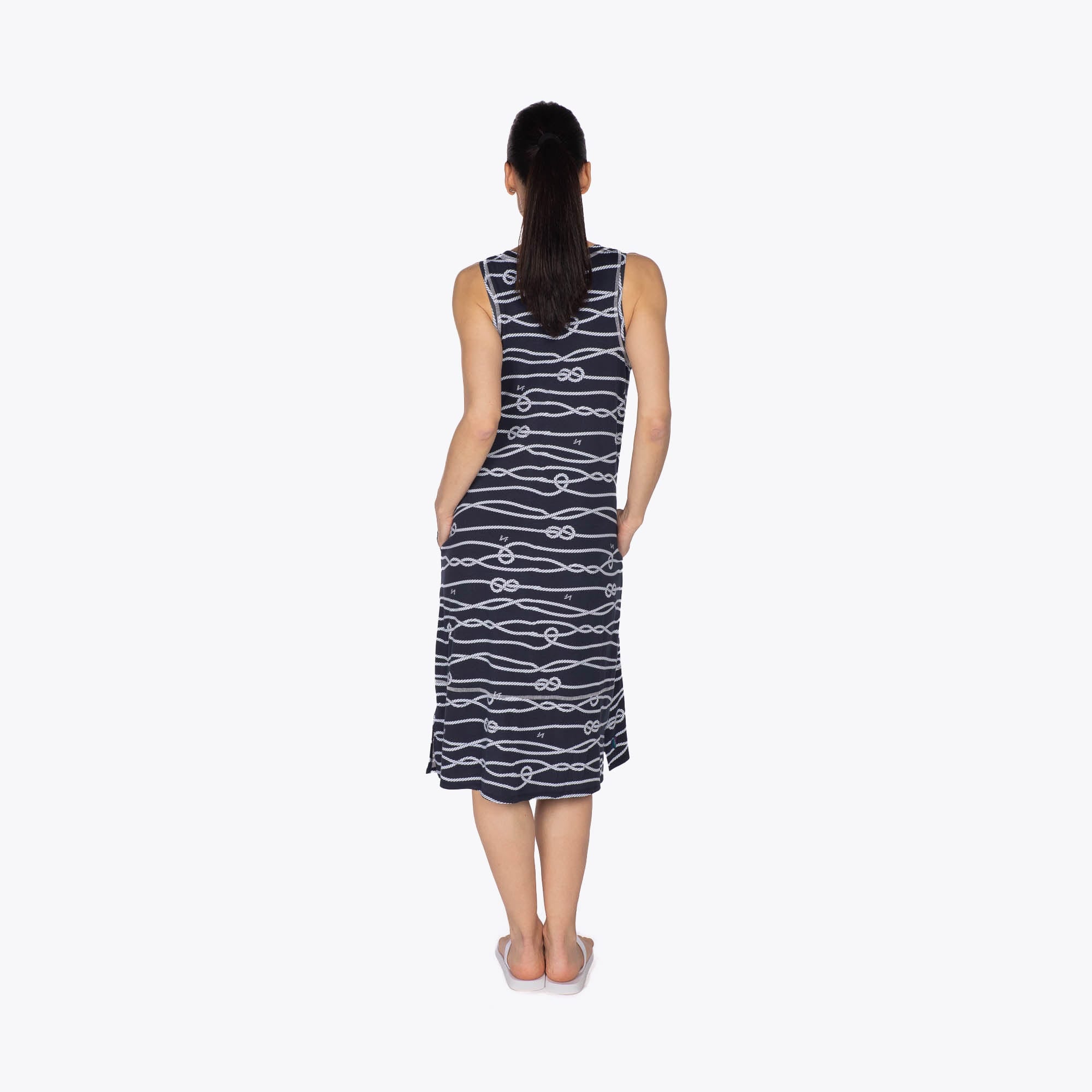 Hopscotch Sleeveless Dress - NAUTICAL NAVY - Hopscotch_NauticalNavy_S_02