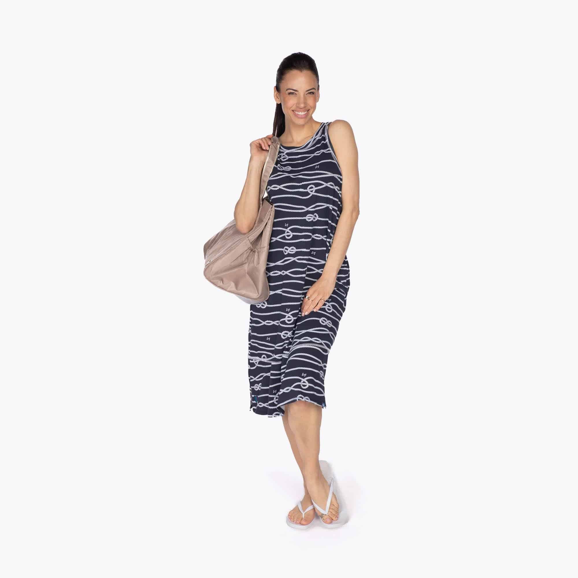 Hopscotch Sleeveless Dress - NAUTICAL NAVY - Hopscotch_NauticalNavy_S_05