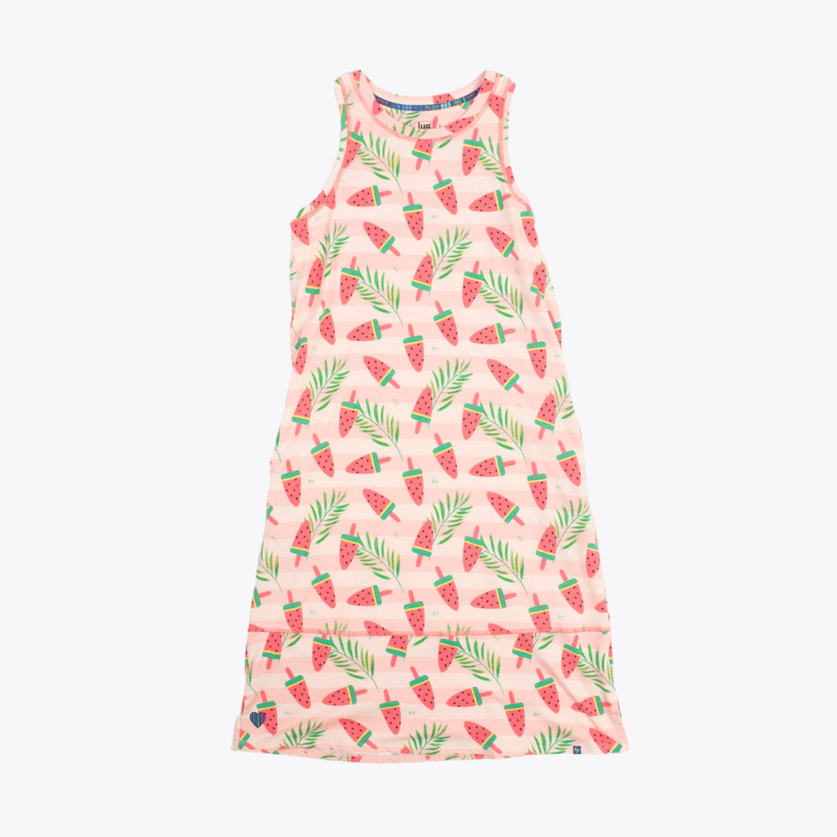 Hopscotch Sleeveless Dress - POPSICLE PINK - Hopscotch_PopsiclePink_Flatlay