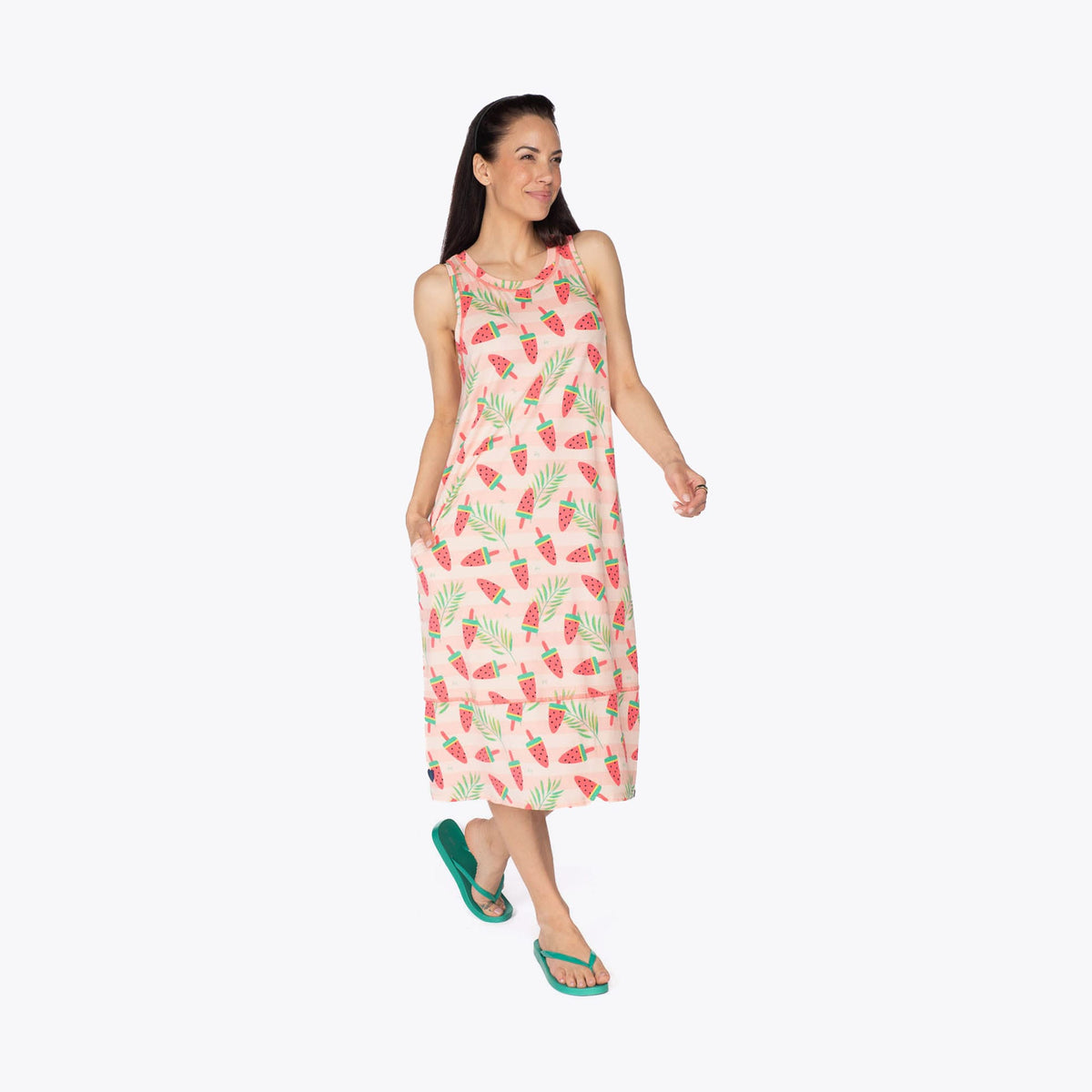 Hopscotch Sleeveless Dress - POPSICLE PINK - Hopscotch_PopsiclePink_S_01