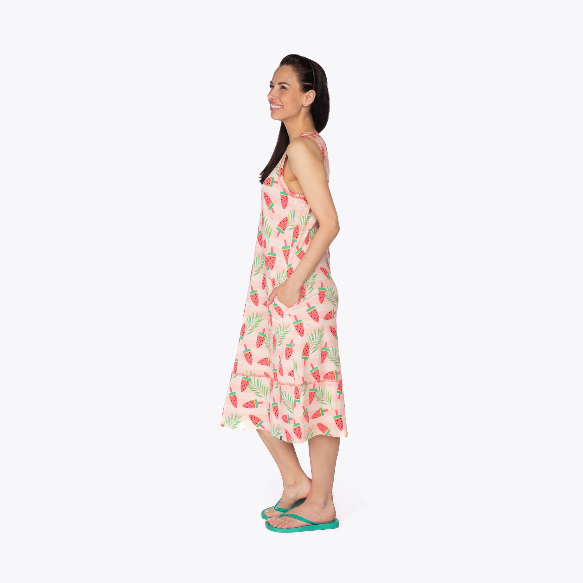 Hopscotch Sleeveless Dress - POPSICLE PINK - Hopscotch_PopsiclePink_S_03