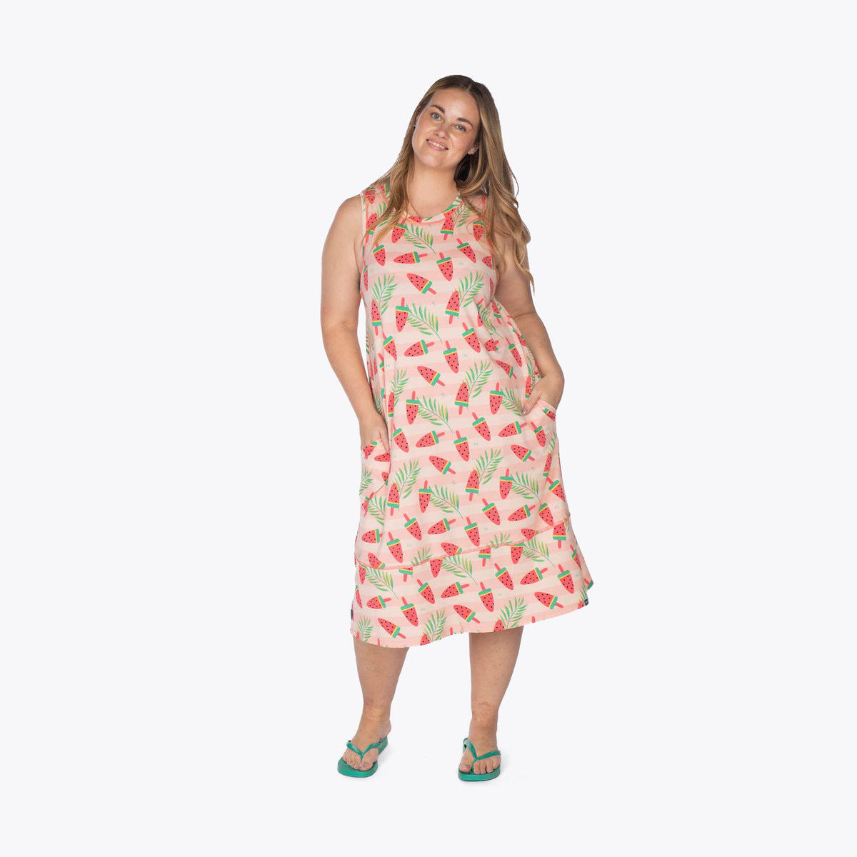 Hopscotch Sleeveless Dress - POPSICLE PINK - Hopscotch_PopsiclePink_XL_01