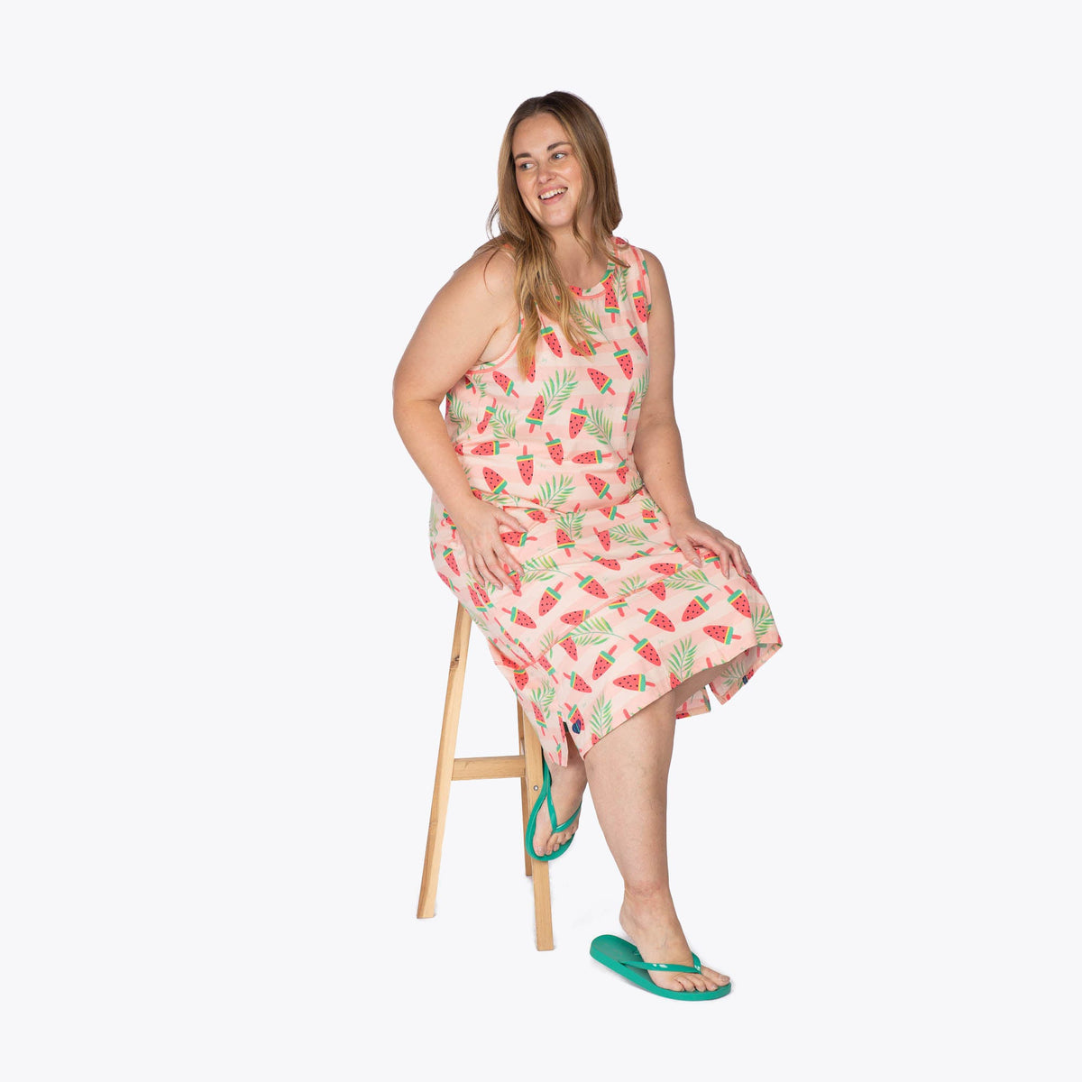 Hopscotch Sleeveless Dress - POPSICLE PINK - Hopscotch_PopsiclePink_XL_05