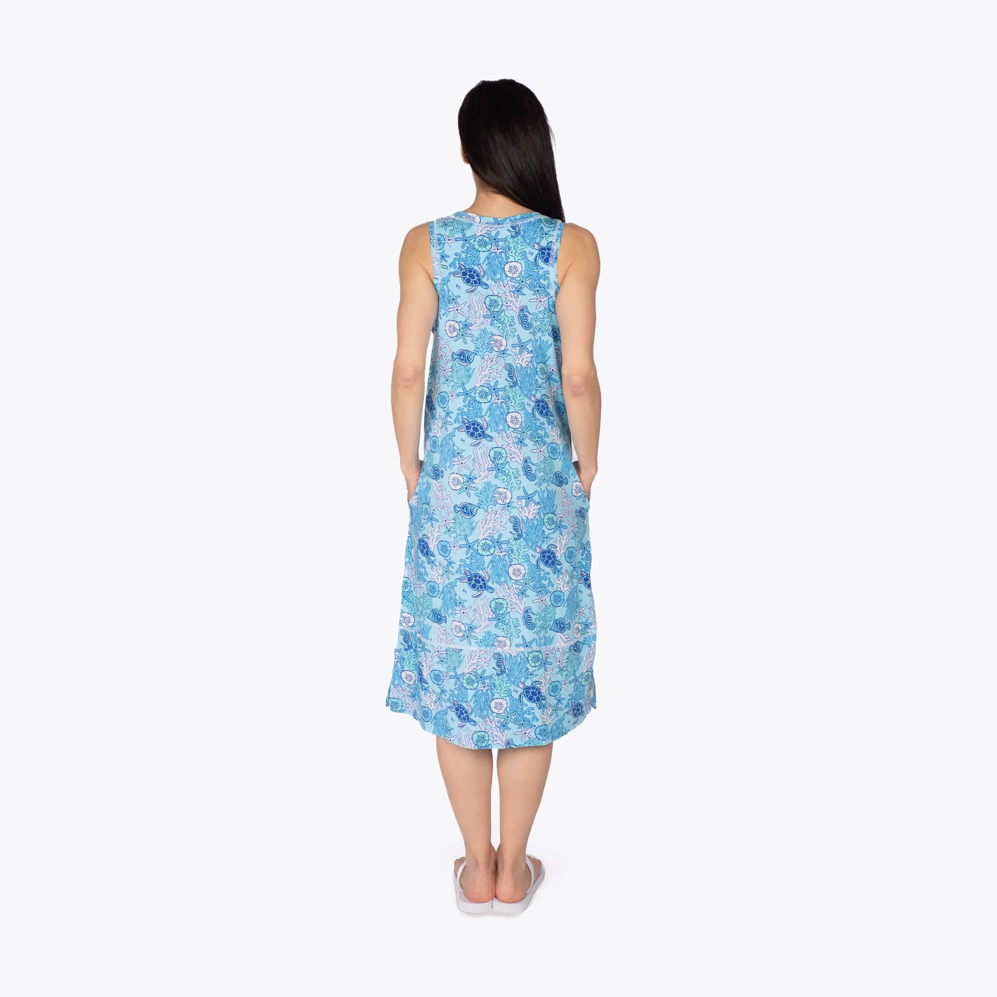 Hopscotch Sleeveless Dress - SEALIFE BLUE - Hopscotch_SealifeBlue_S_02