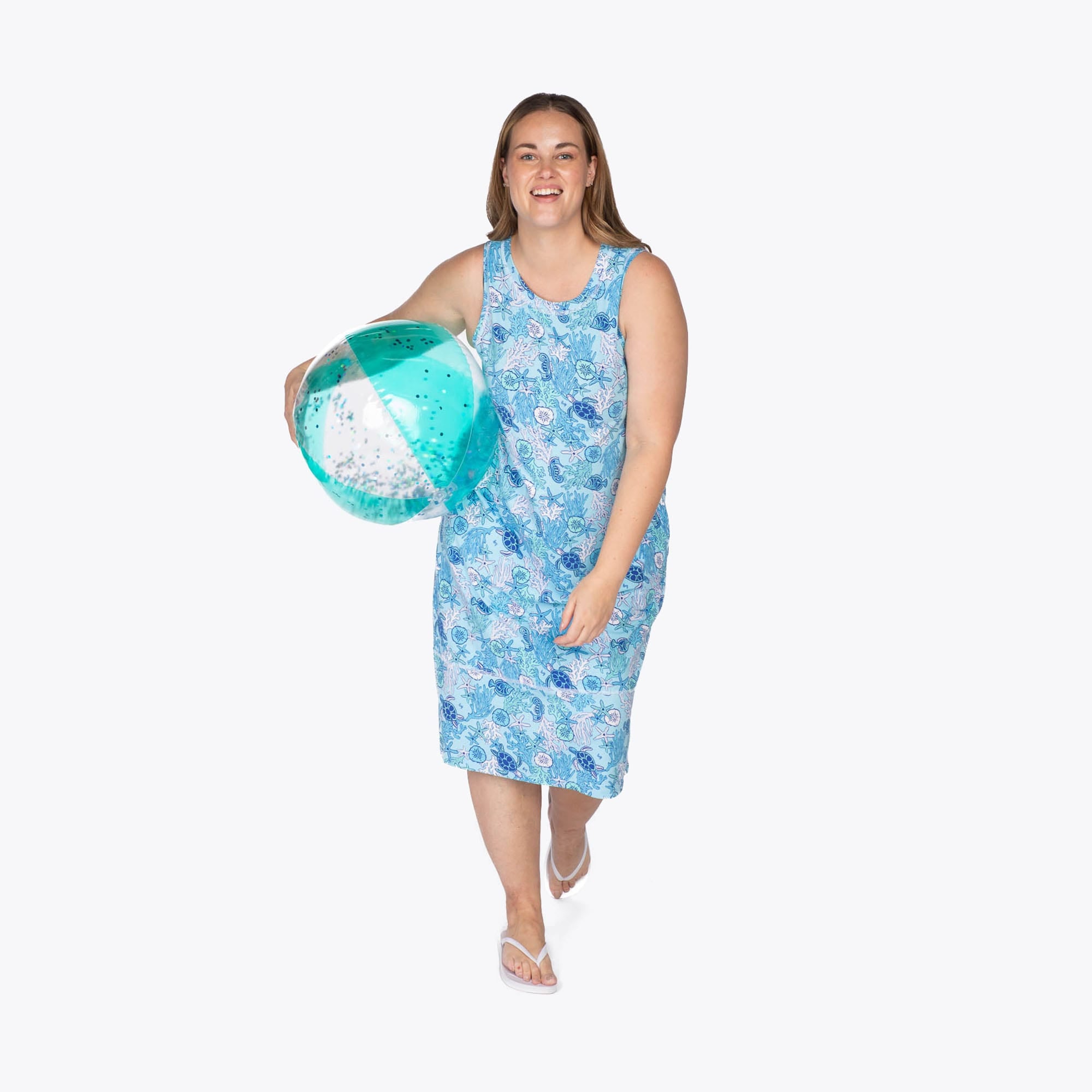 Hopscotch Sleeveless Dress - SEALIFE BLUE - Hopscotch_SealifeBlue_XL_05