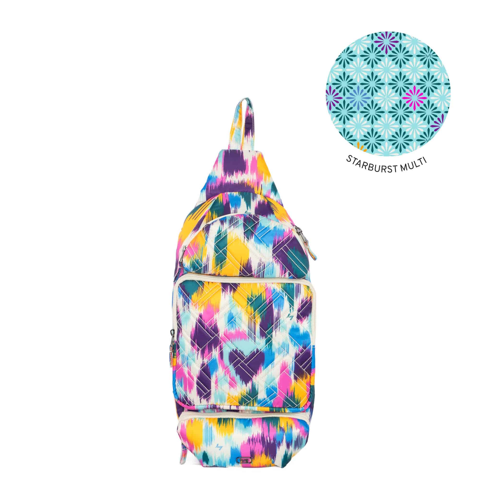 Hovercraft Sling Bag - HEART IKAT MULTI - Hovercraft_HeartIkatMulti