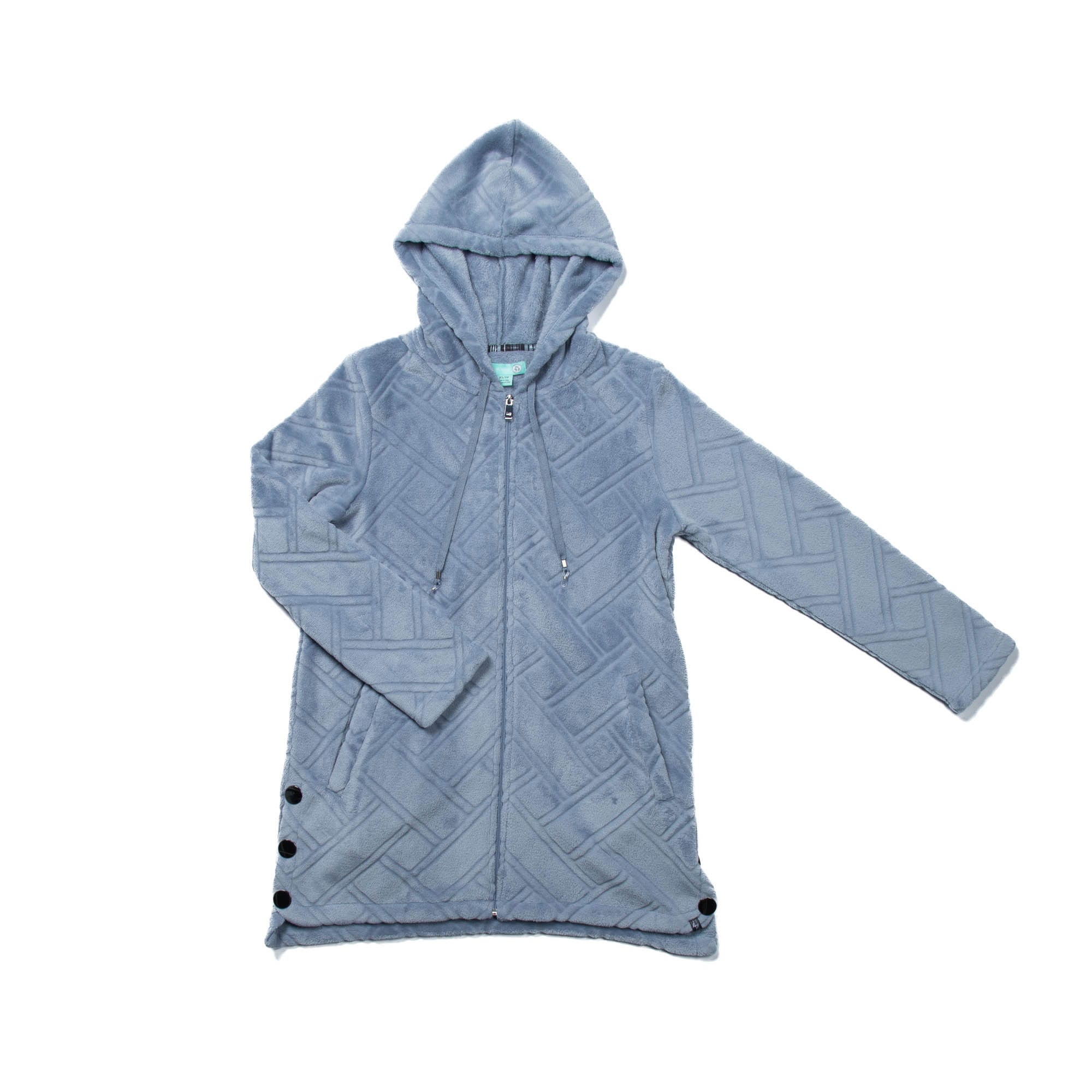 Huddle Plush Zip Lounger - BLUE MOON - HuddleApparel_BlueMoon_Flatlay_01