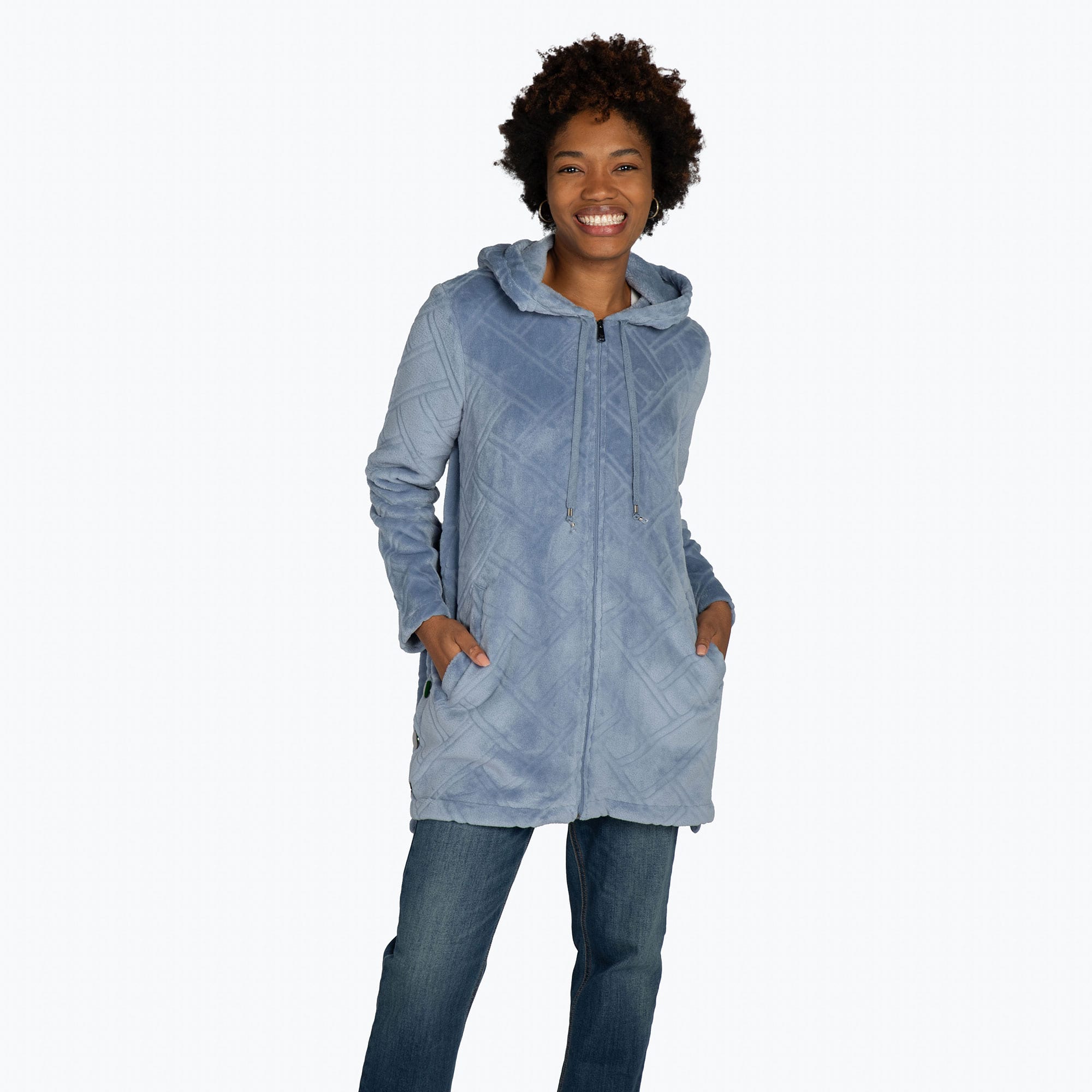 Huddle Plush Zip Lounger - BLUE MOON - HuddleApparel_BlueMoon_S_01