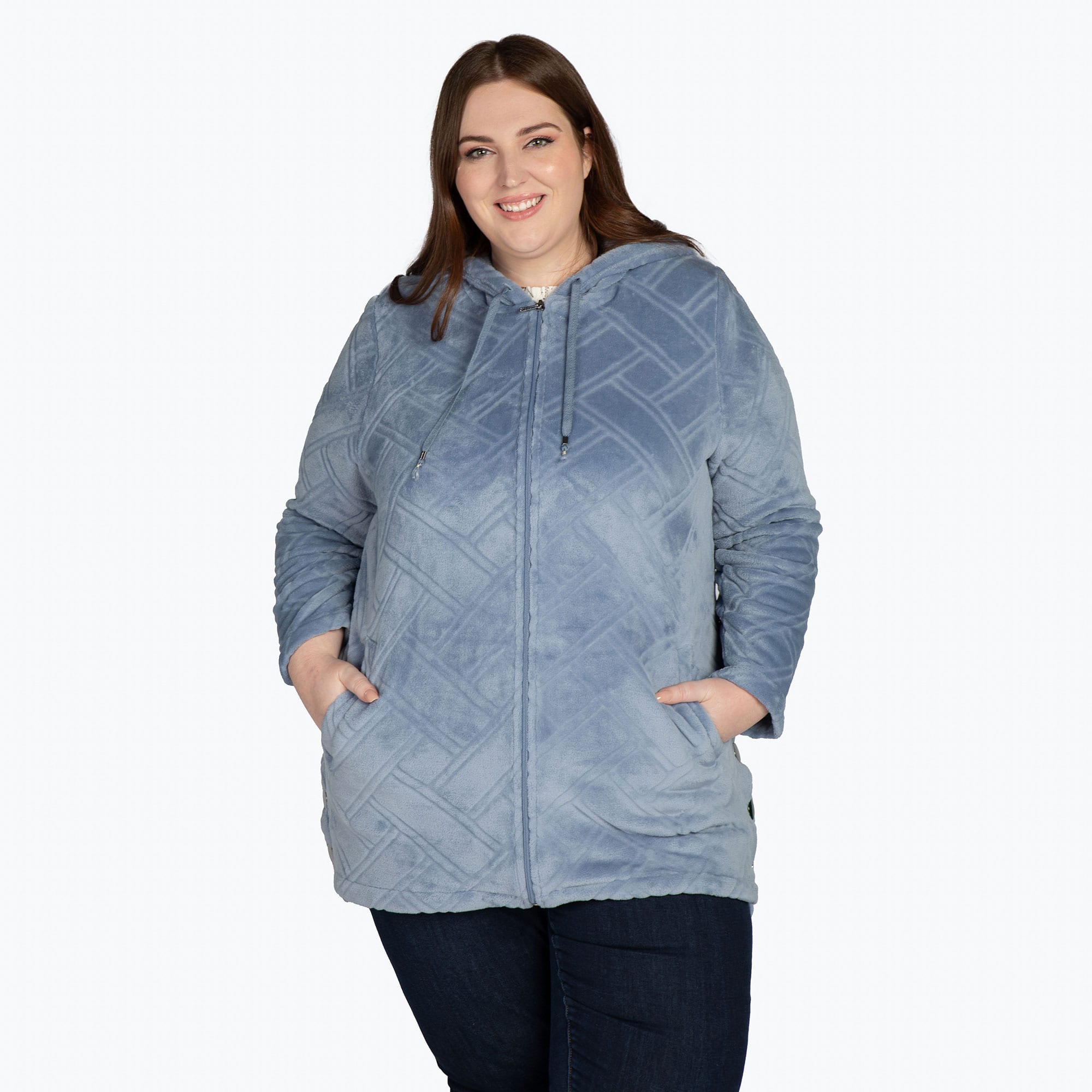 Huddle Plush Zip Lounger - BLUE MOON - HuddleApparel_BlueMoon_XL_01
