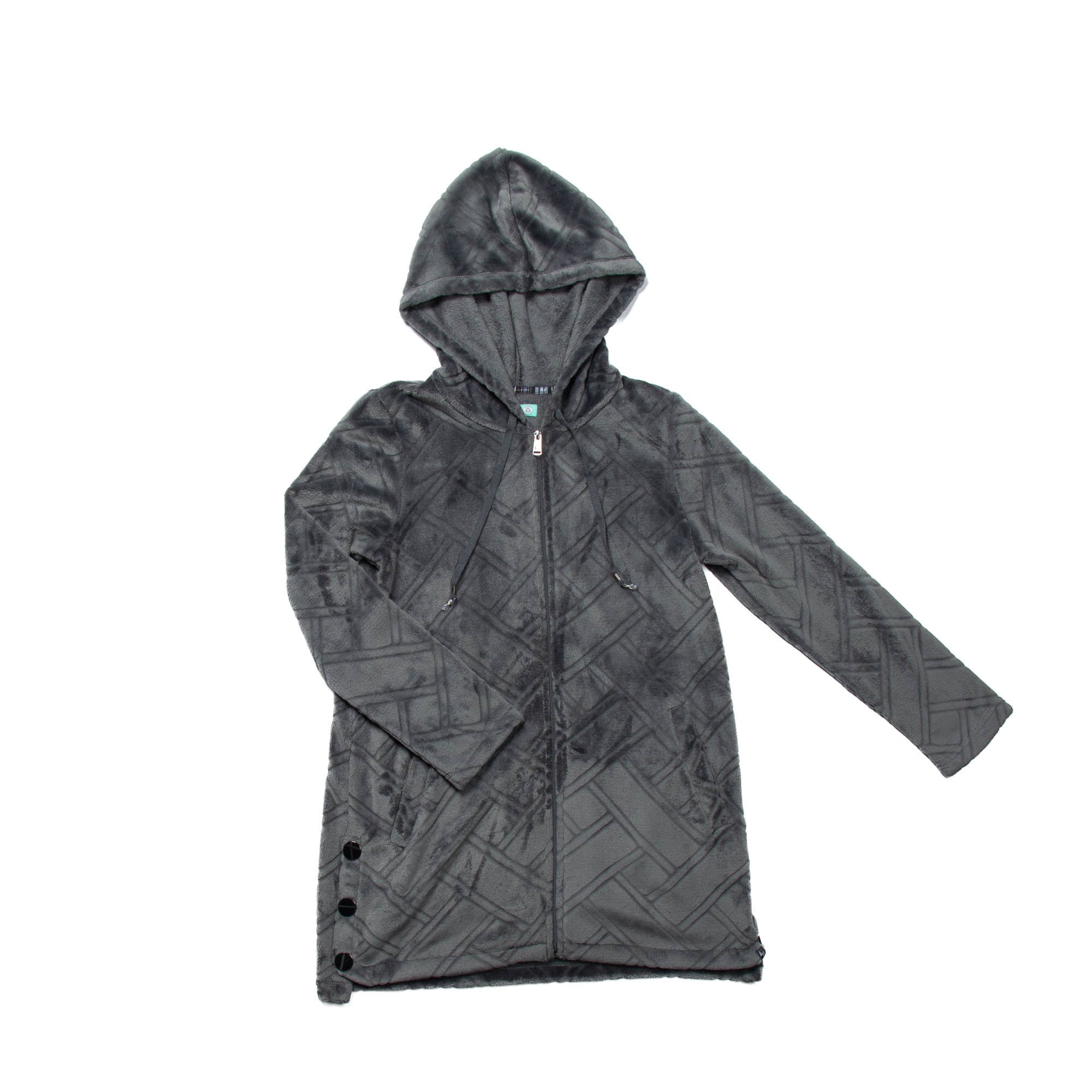 Huddle Plush Zip Lounger - FOG GREY - HuddleApparel_FogGrey_Flatlay_01_9551f1cf-58fb-4c59-b5ec-dc03b042be0d