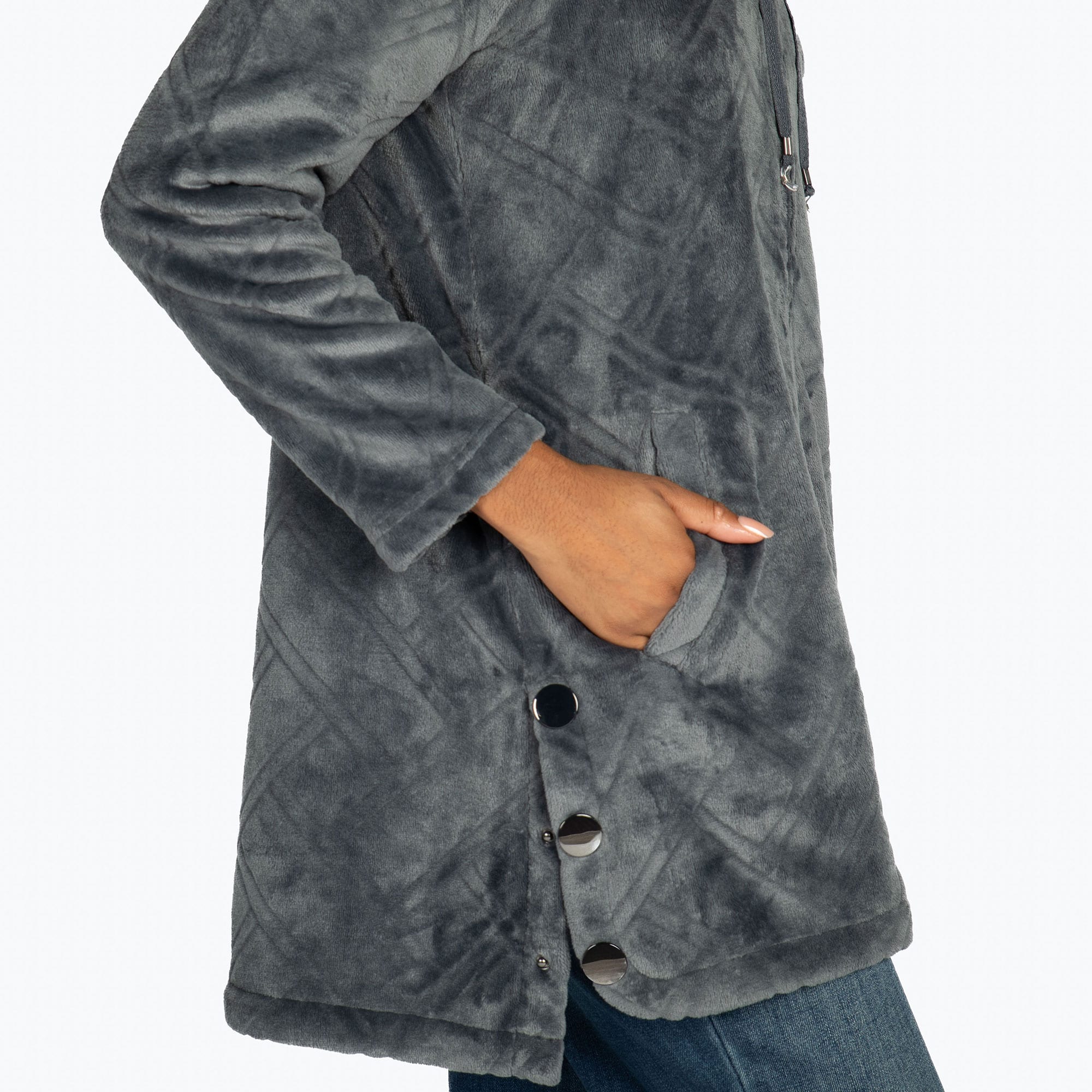 Huddle Plush Zip Lounger - FOG GREY - HuddleApparel_FogGrey_S_04