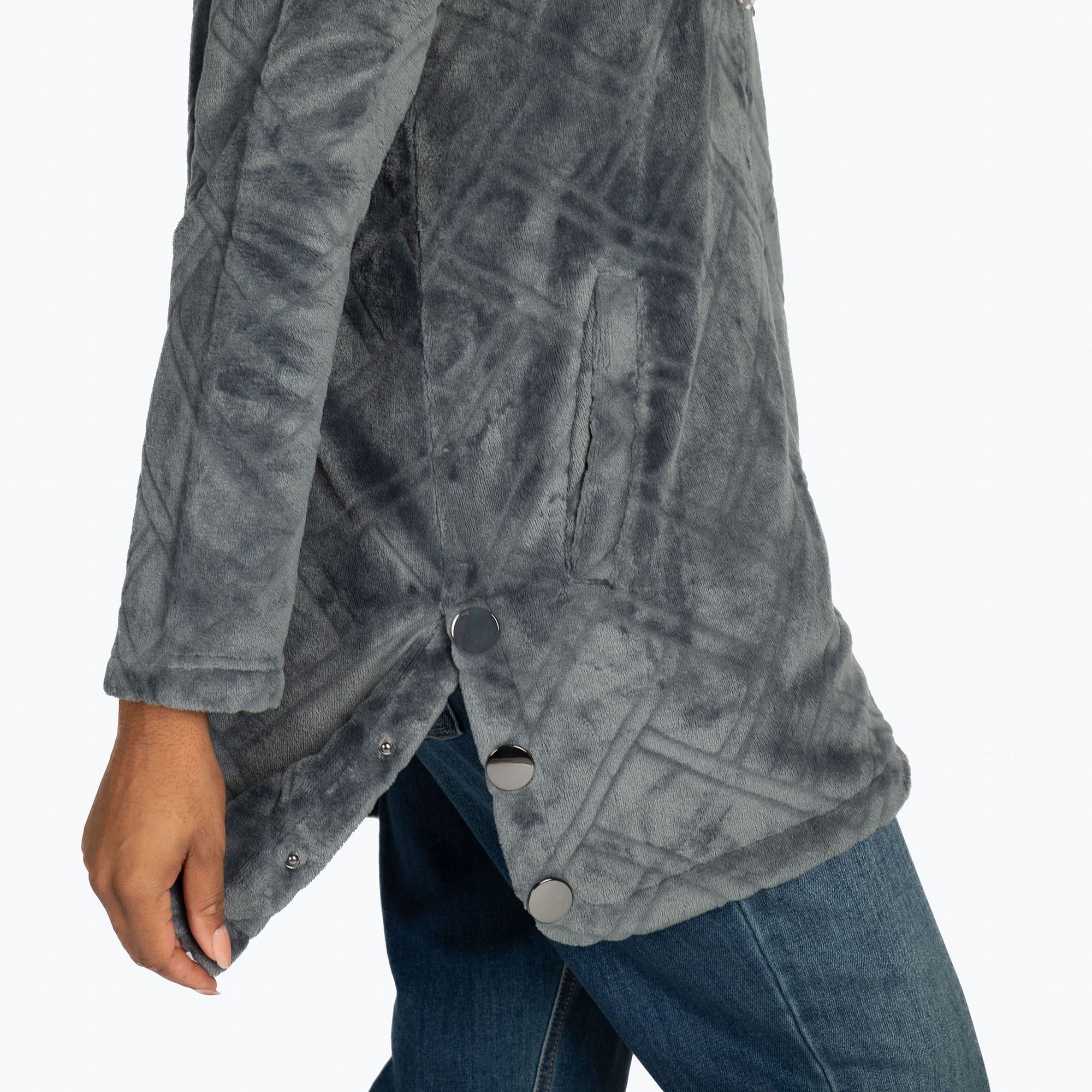 Huddle Plush Zip Lounger - FOG GREY - HuddleApparel_FogGrey_S_05