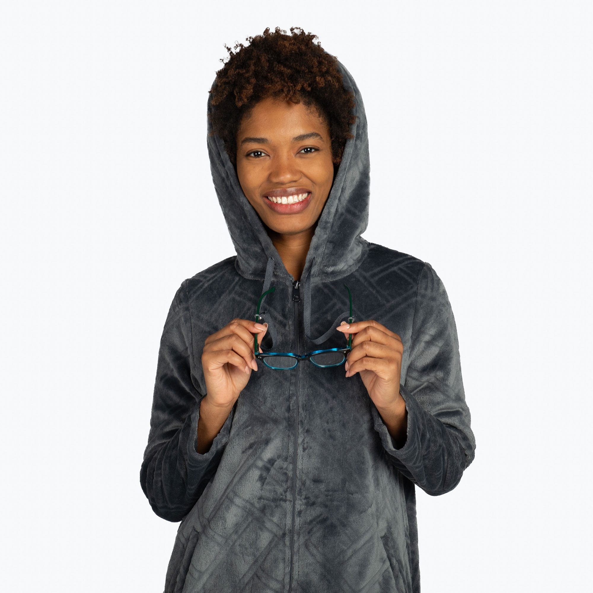 Huddle Plush Zip Lounger - FOG GREY - HuddleApparel_FogGrey_S_09