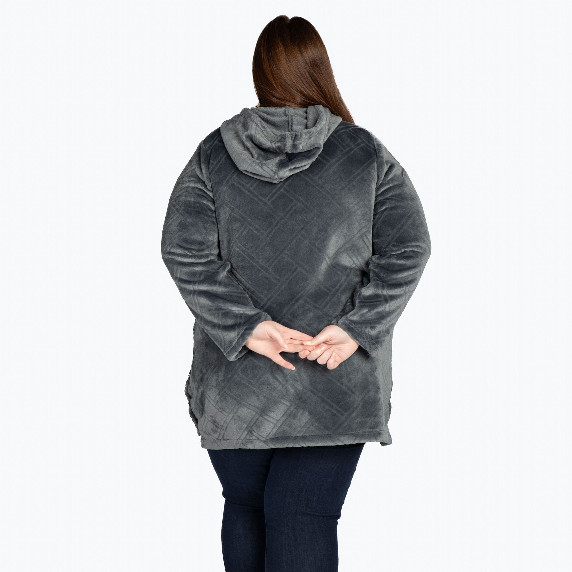 Huddle Plush Zip Lounger - FOG GREY - HuddleApparel_FogGrey_XL_08