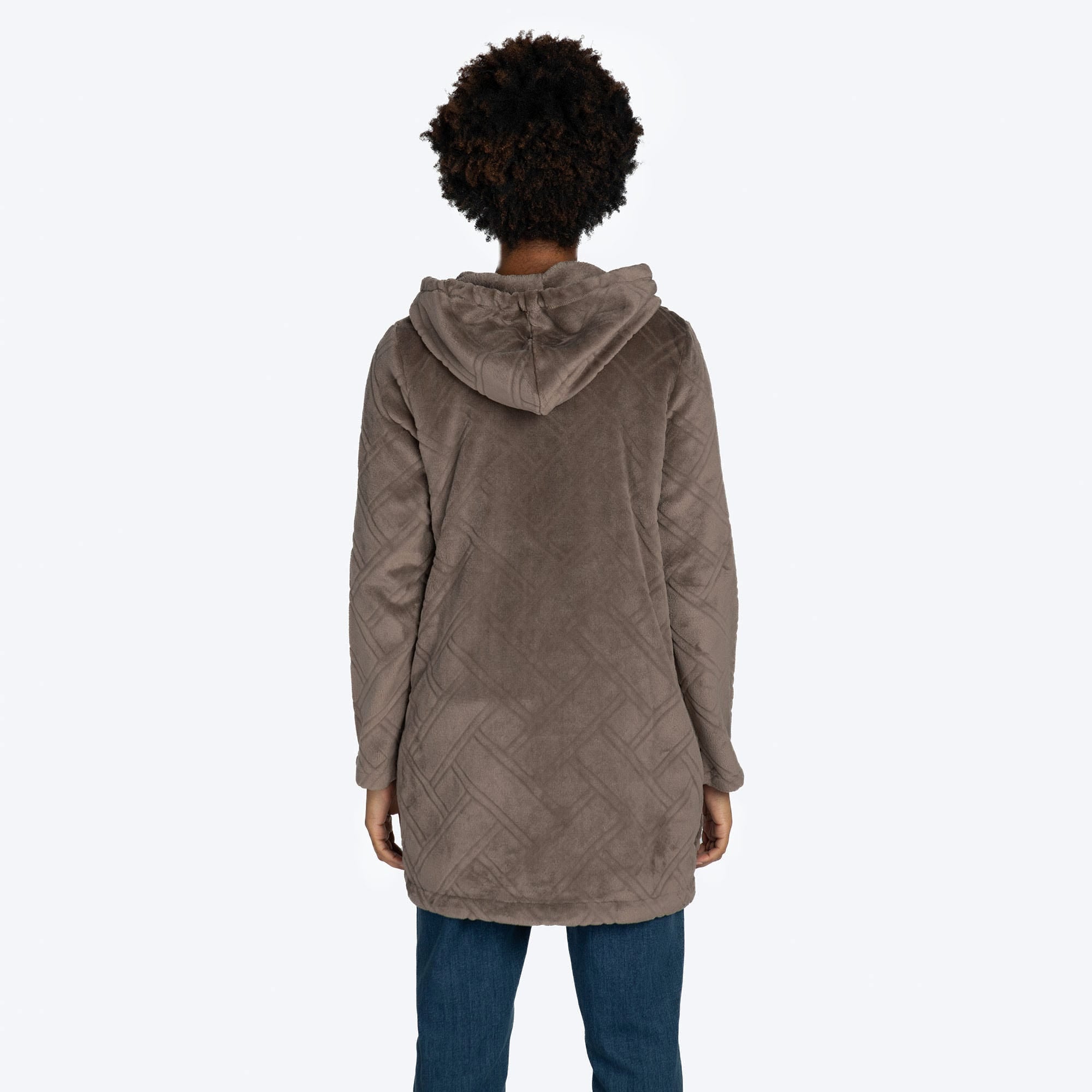 Huddle Plush Zip Lounger - WALNUT BROWN - HuddleApparel_WalnutBrown_S_08