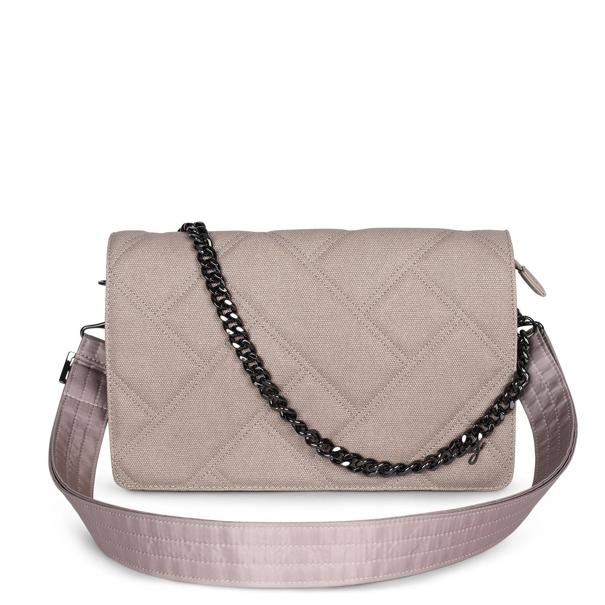 Huddle Matte Luxe VL Shoulder Bag - - HuddleMatteVL_MatteVL_SandTaupe_01