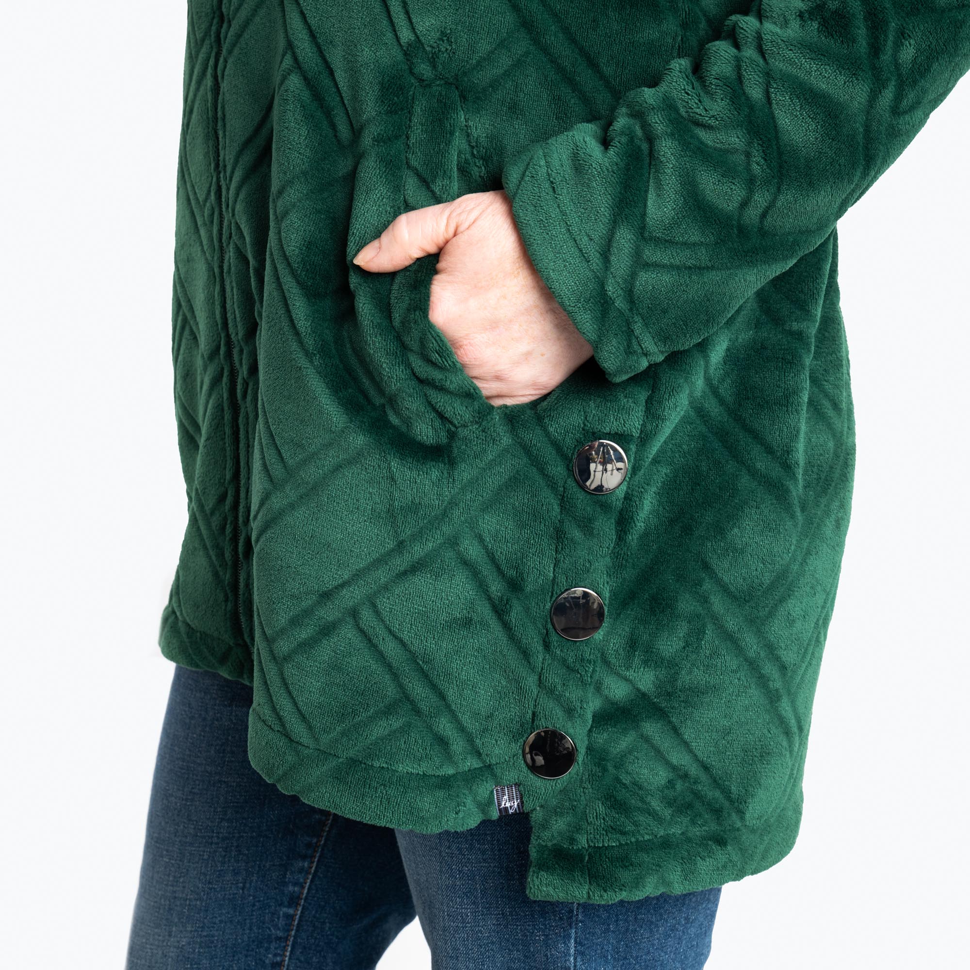 Huddle Plush Zip Lounger - EVERGLADE - Huddle_Everglade_03