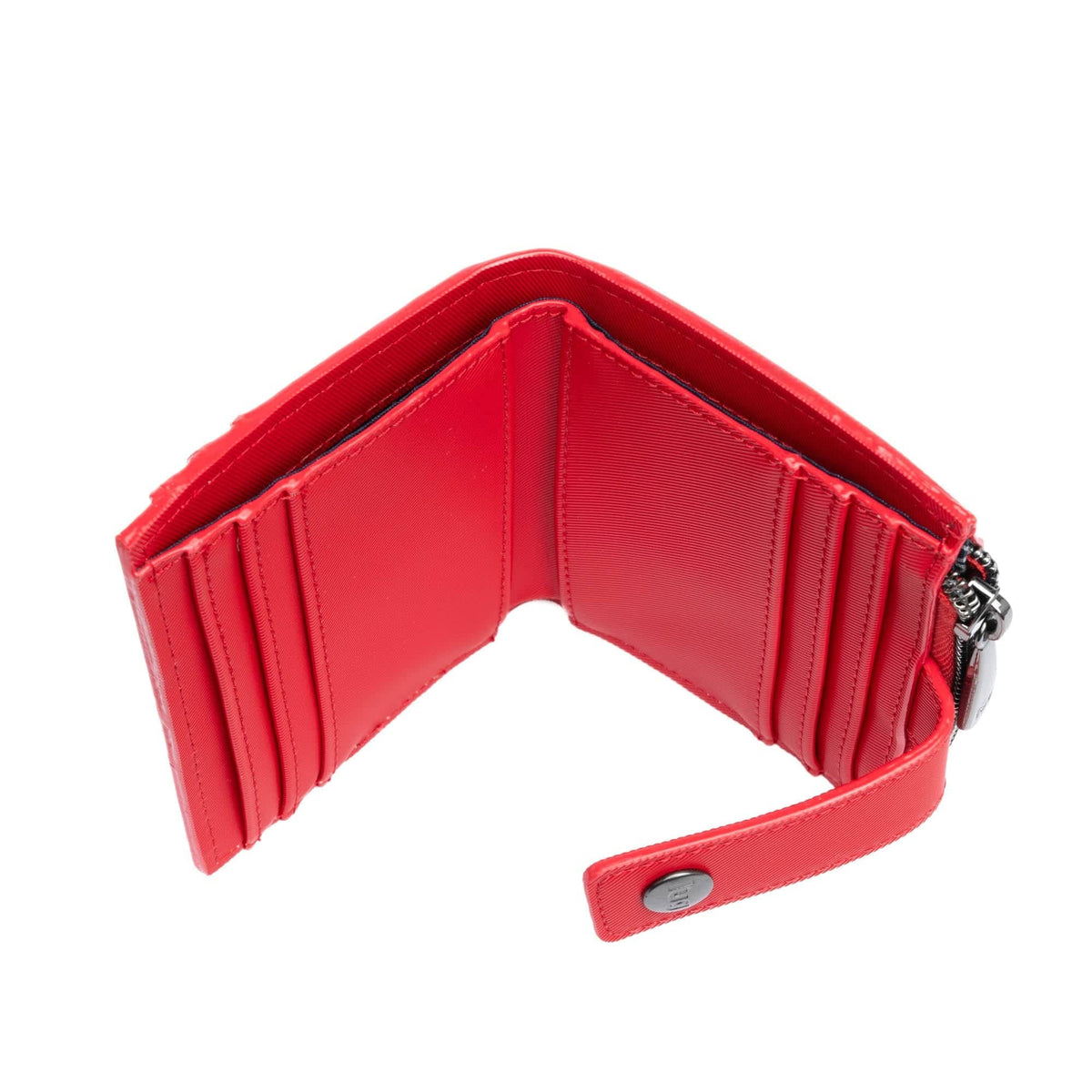 Hurdle Satin Luxe VL RFID Wallet - POPPY RED - HurdleSL_PoppyRed_05