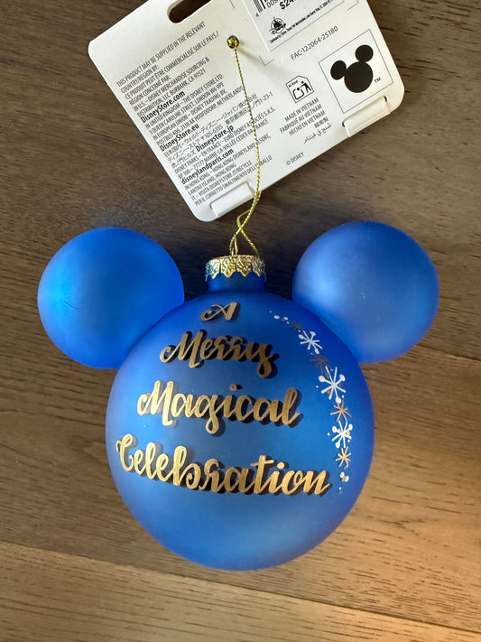 Disney Holiday Ornament – Blue Edition Signed by Performers - - IMG_4632