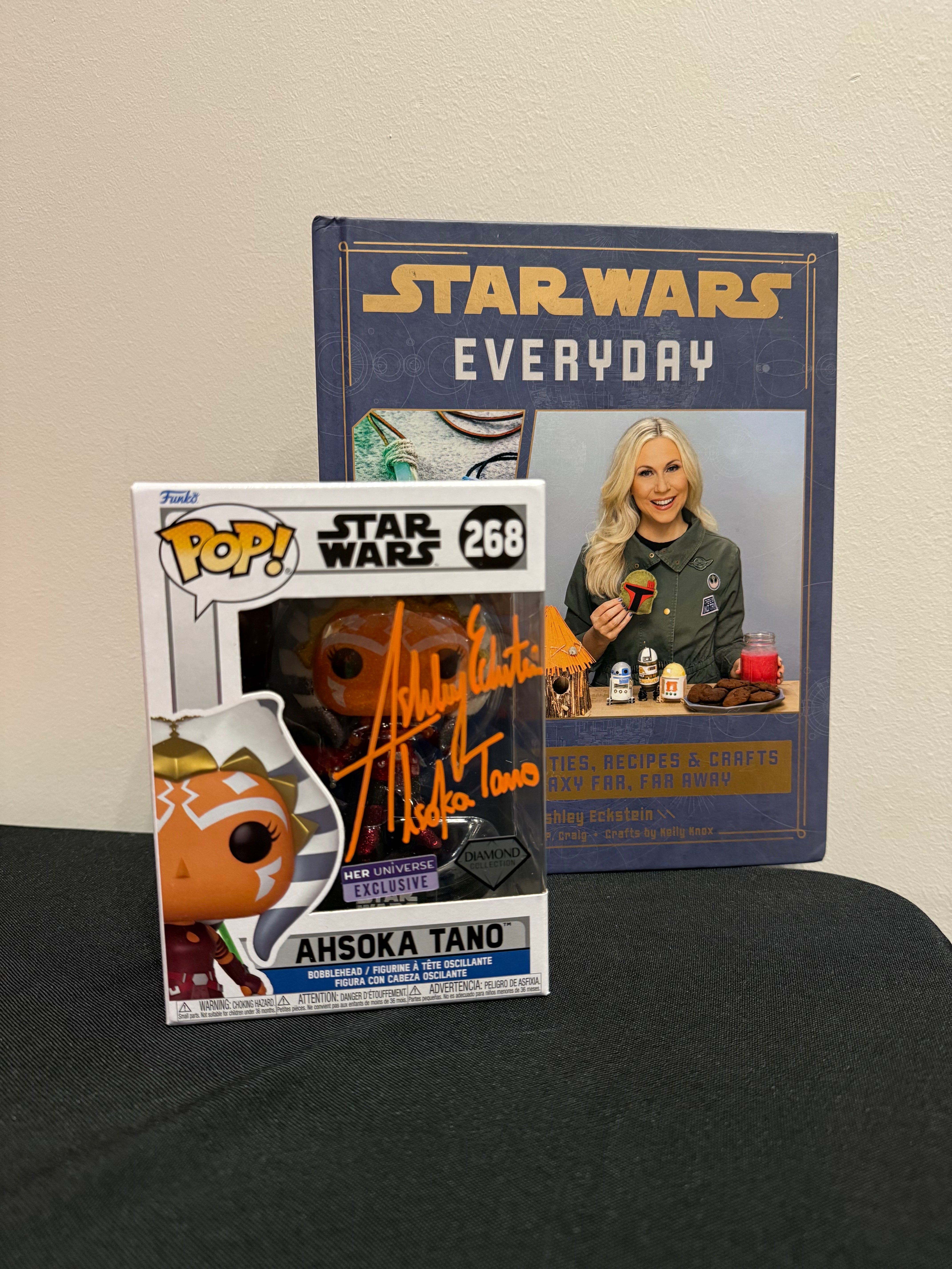 Ashley Eckstein Signed Ahsoka Tano Funko Pop & Star Wars Book Collection Est. Value $3,000