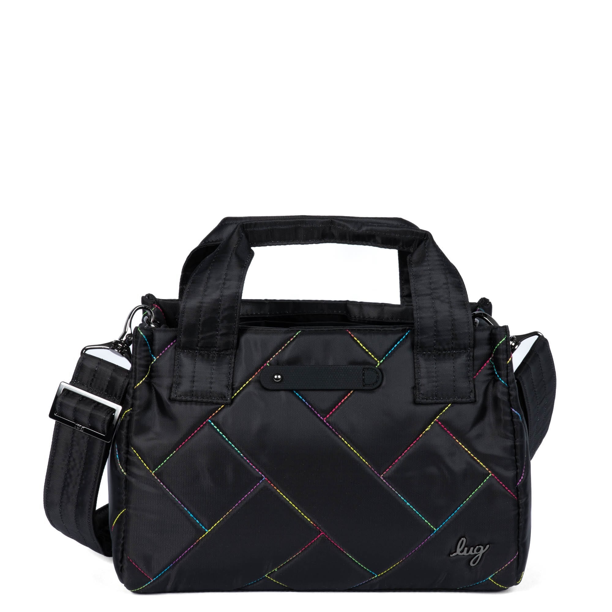 Jitterbug Crossbody Bag - BLACK RAINBOW STITCH - Jitterbug_BlackRainbowStitch_01