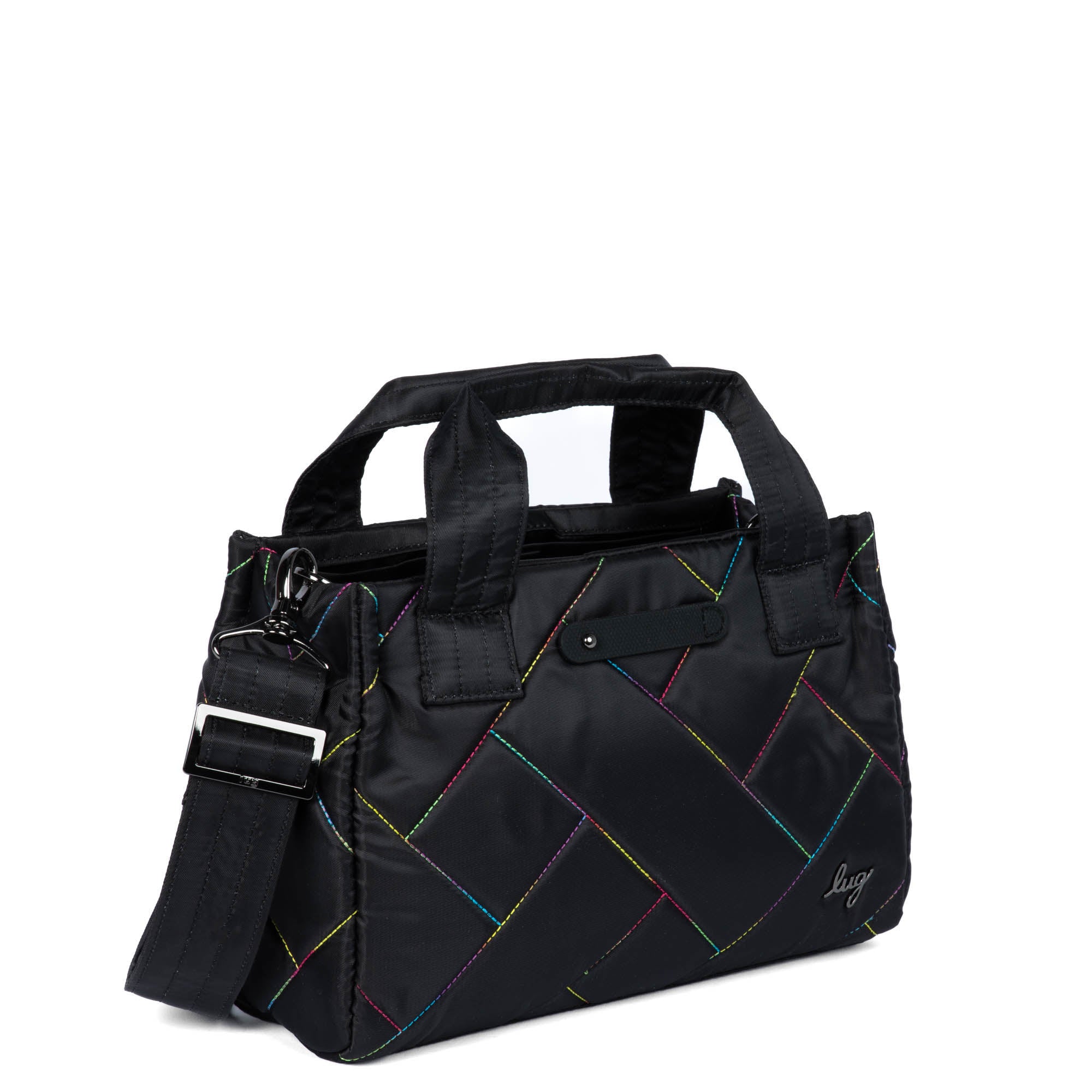 Jitterbug Crossbody Bag - BLACK RAINBOW STITCH - Jitterbug_BlackRainbowStitch_02