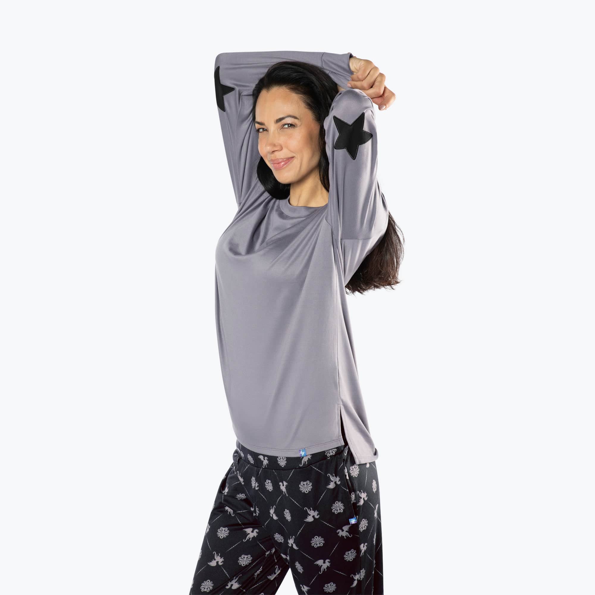 Jitterbug Long Sleeve Pajama Set - DRAGON BLACK - Jitterbug_DragonBlack_S_03