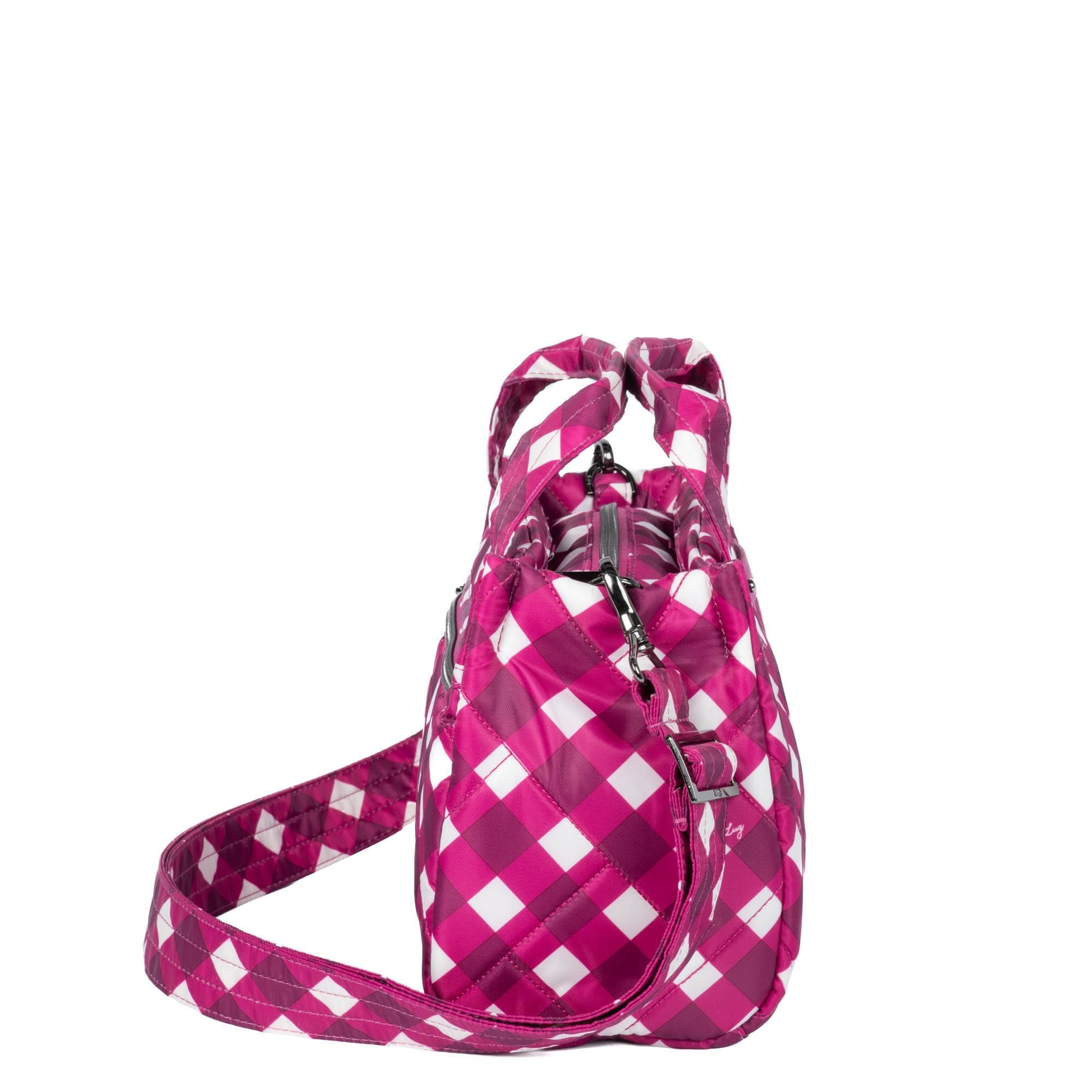 Jitterbug Crossbody Bag - GINGHAM BERRY - Jitterbug_GinghamBerry_03_rpmgsk