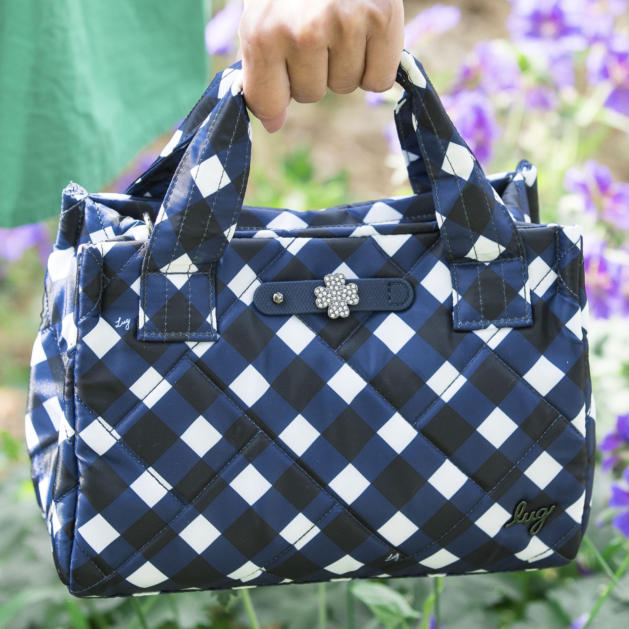 Jitterbug Crossbody Bag - GINGHAM NAVY - Jitterbug_Lifestyle_01_3378dad1-ae4d-4b26-81f2-fc0aa3a44c9f