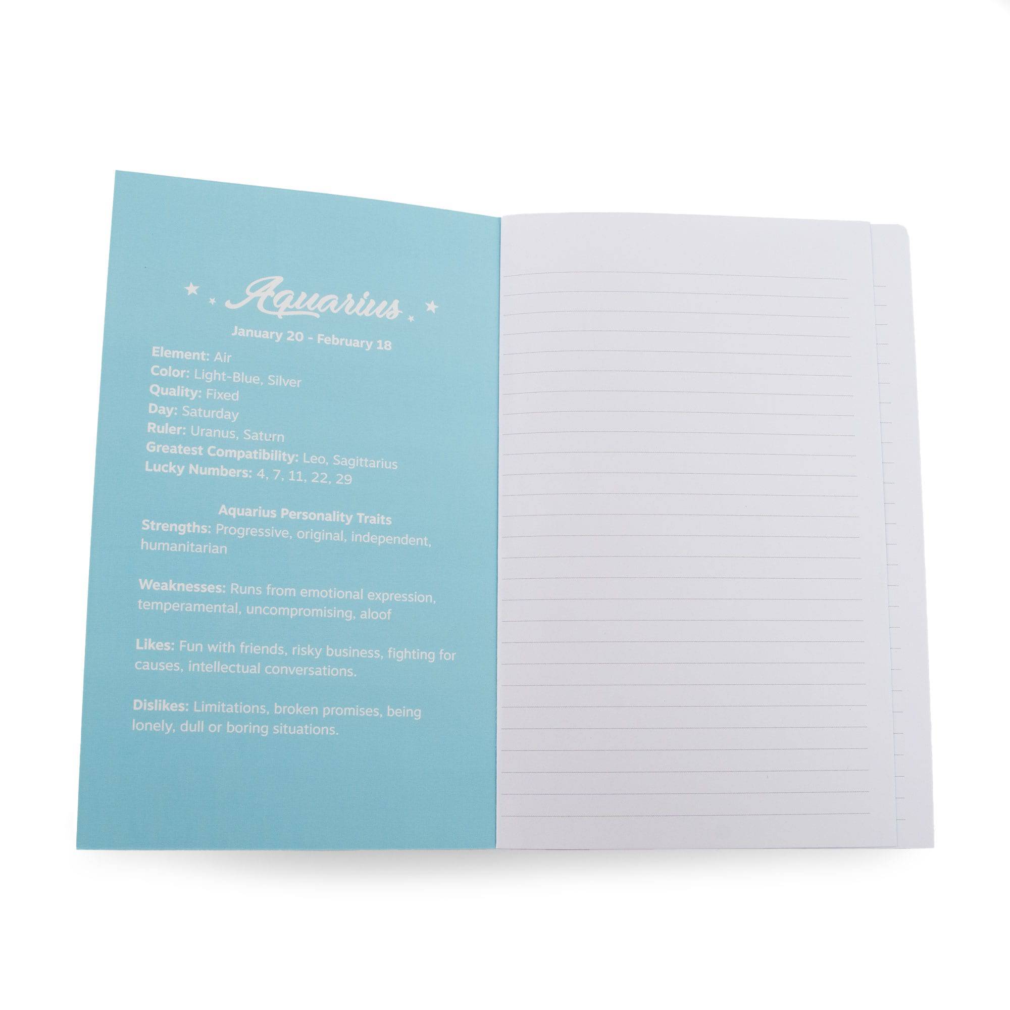 Jotter Notebook 2pk - Zodiac Collection - AQUARIUS - Jotter_Notebook_Aquarius_04