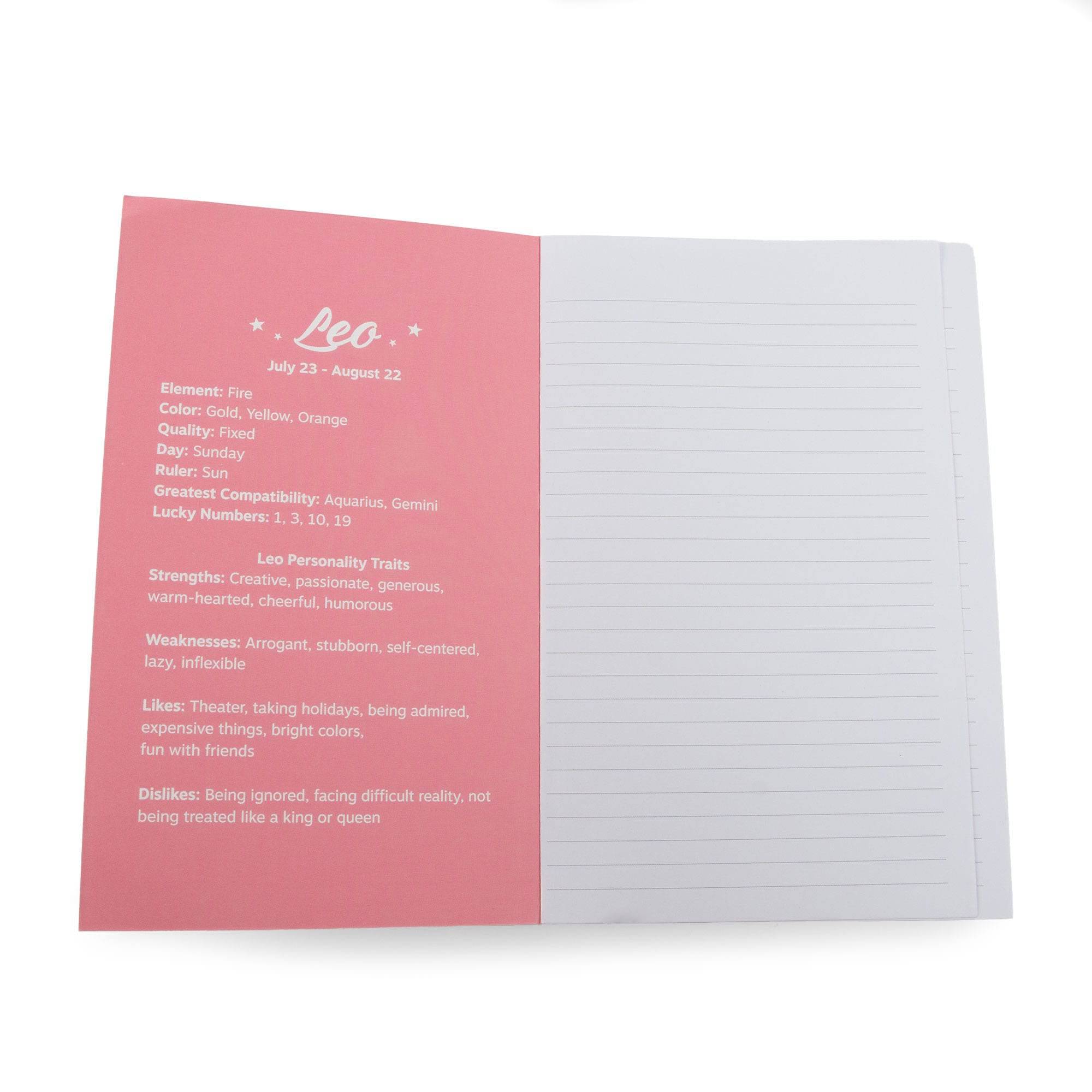 Jotter Notebook 2pk - Zodiac Collection - LEO - Jotter_Notebook_Leo_04