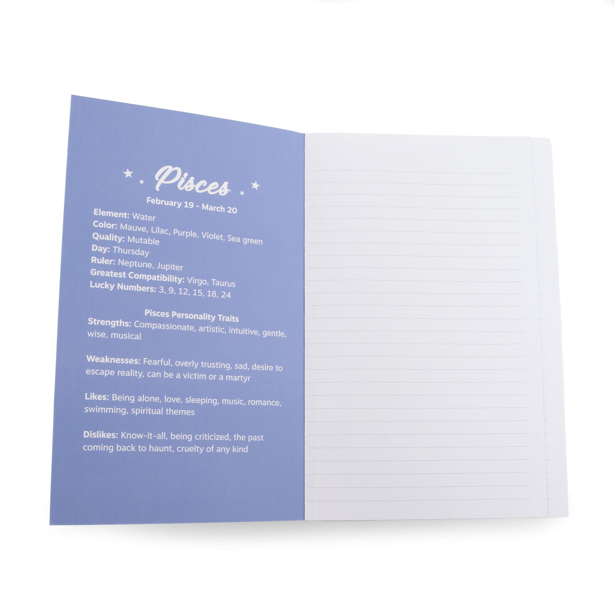 Jotter Notebook 2pk - Zodiac Collection - PISCES - Jotter_Notebook_Pisces_04