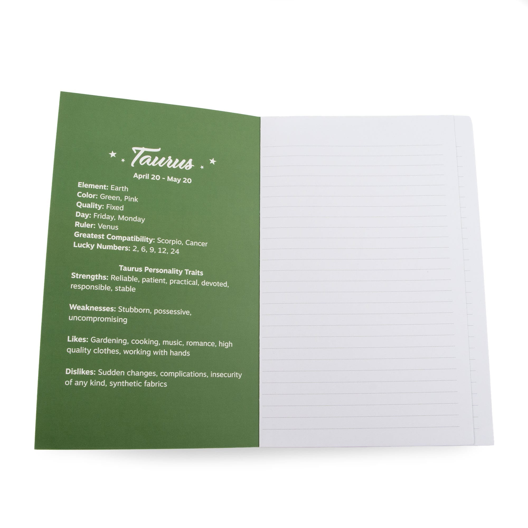 Jotter Notebook 2pk - Zodiac Collection - TAURUS - Jotter_Notebook_Taurus_04