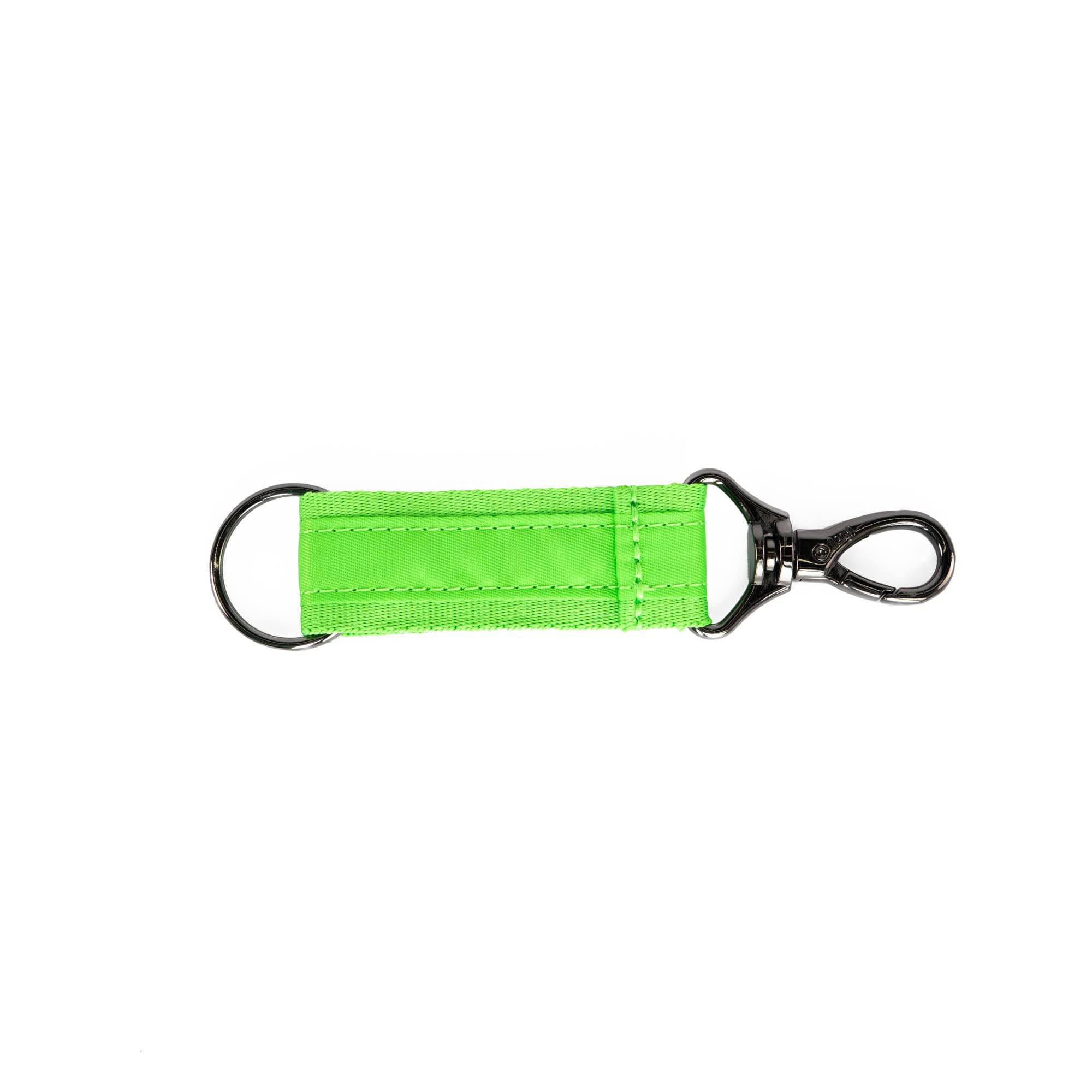 Lug lime key chain accessory with a stylish key fob design, featuring a vibrant green color and durable material.