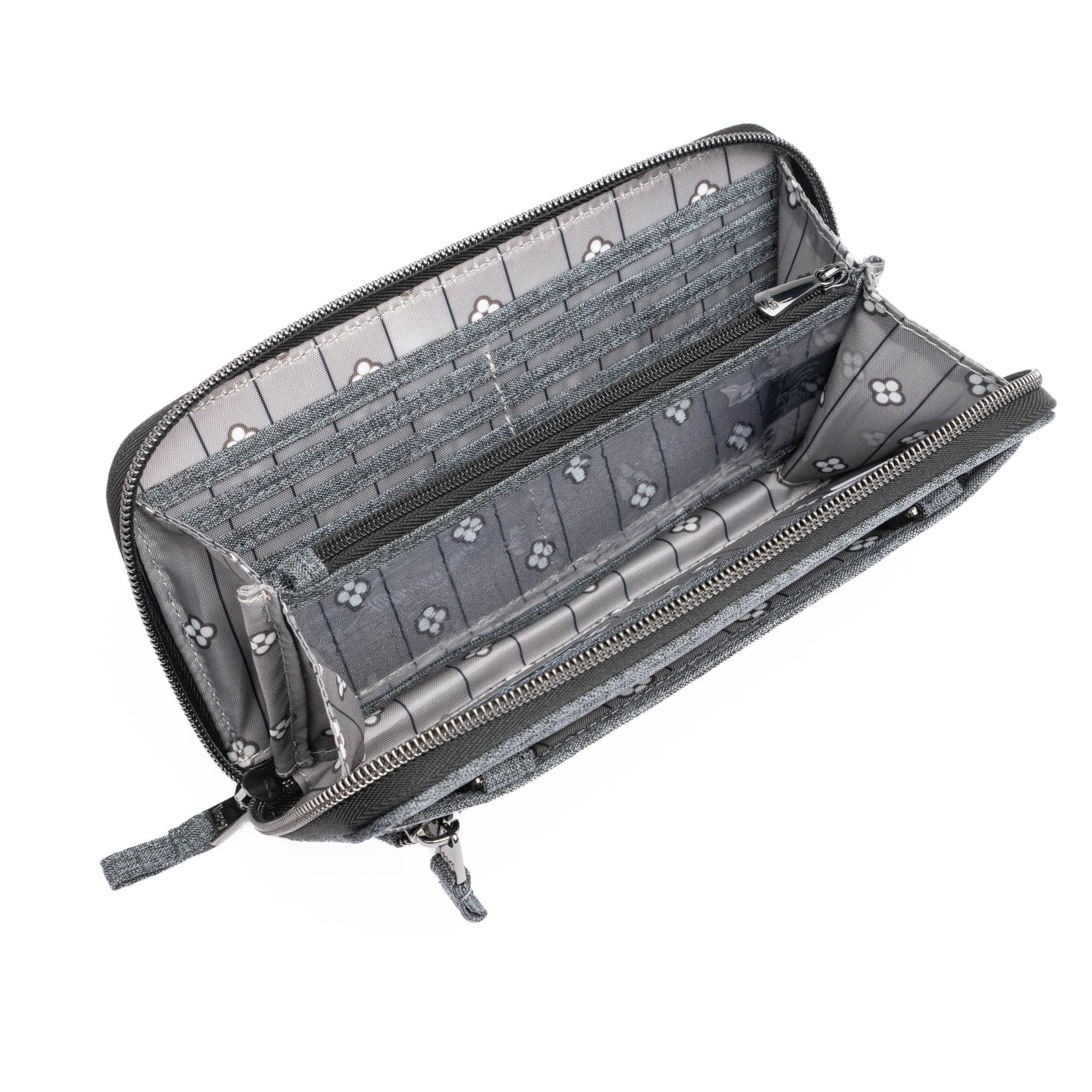 Kickflip SE Convertible RFID Wallet - HEATHER GREY - KickflipSE_HeatherGrey_05