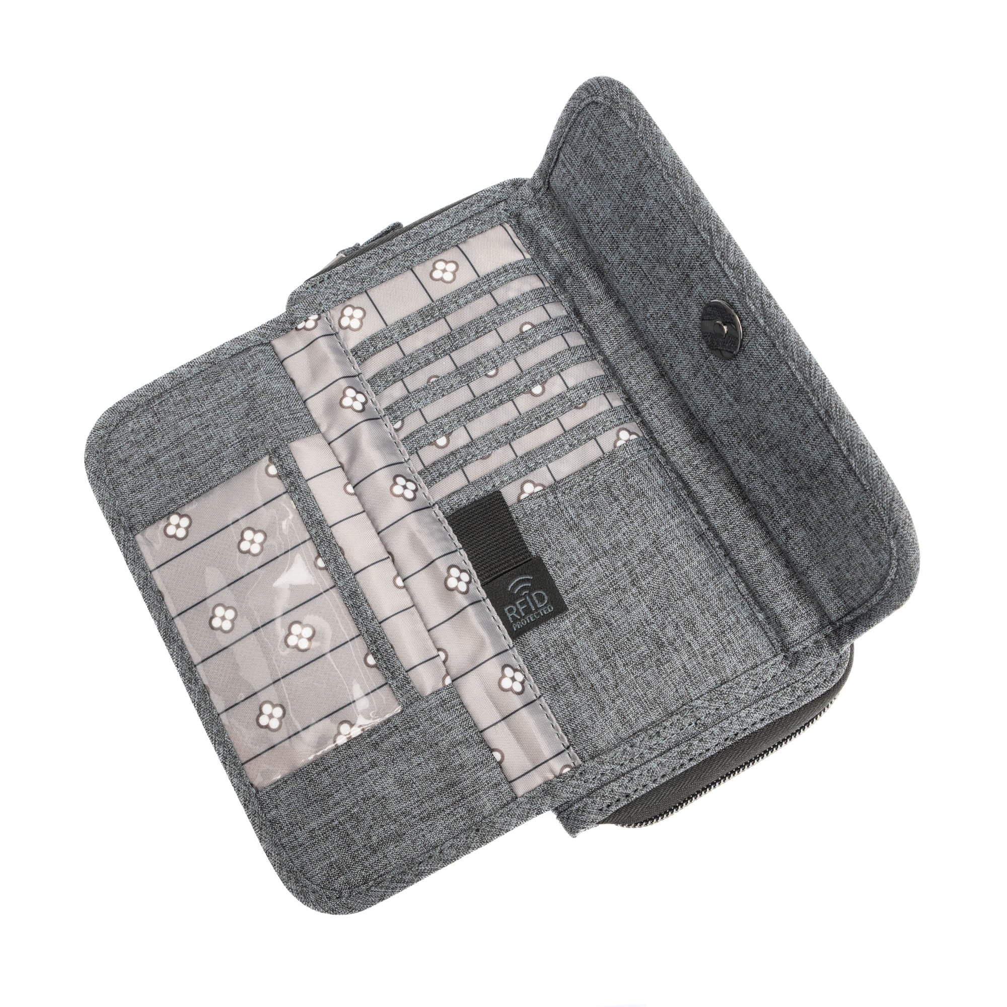 Kickflip SE Convertible RFID Wallet - HEATHER GREY - KickflipSE_HeatherGrey_06