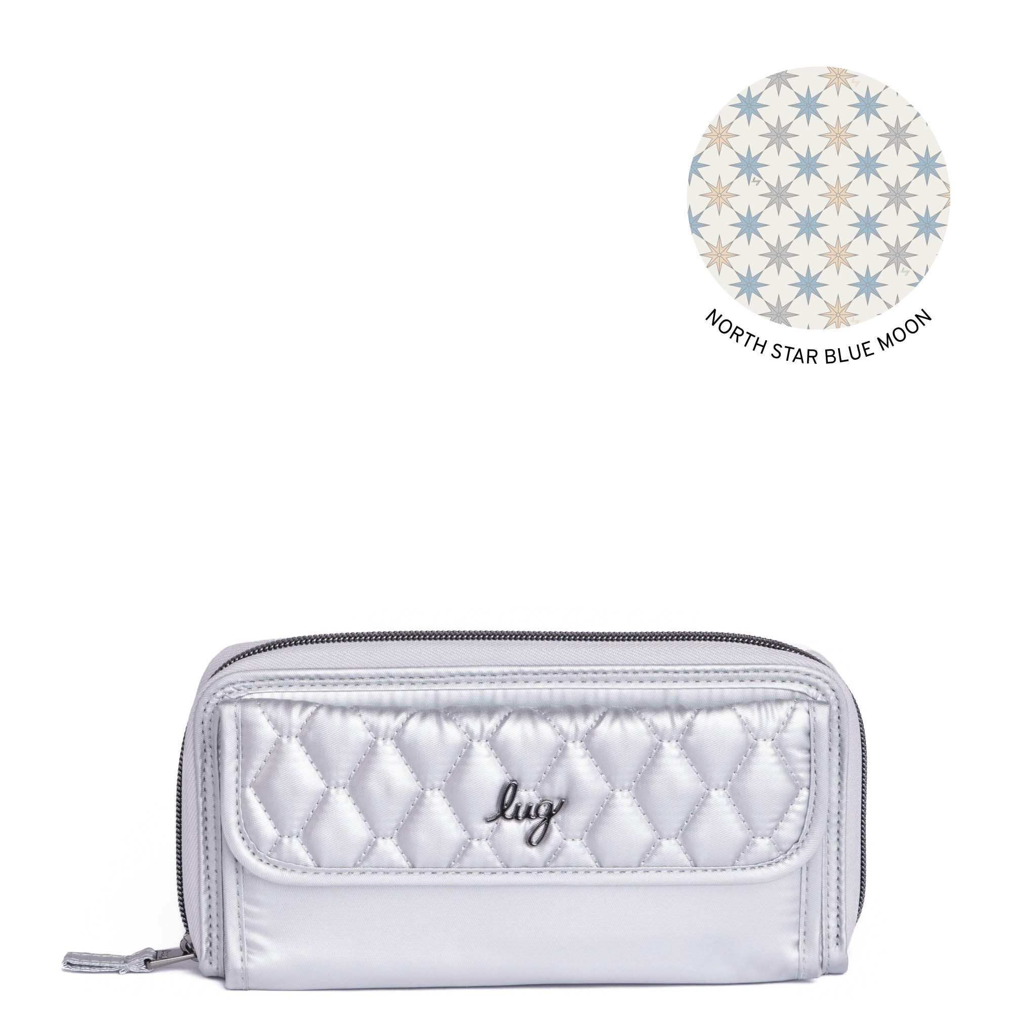 Kickflip SE Convertible RFID Wallet - METALLIC SILVER 2 - KickflipSE_MetallicSilver