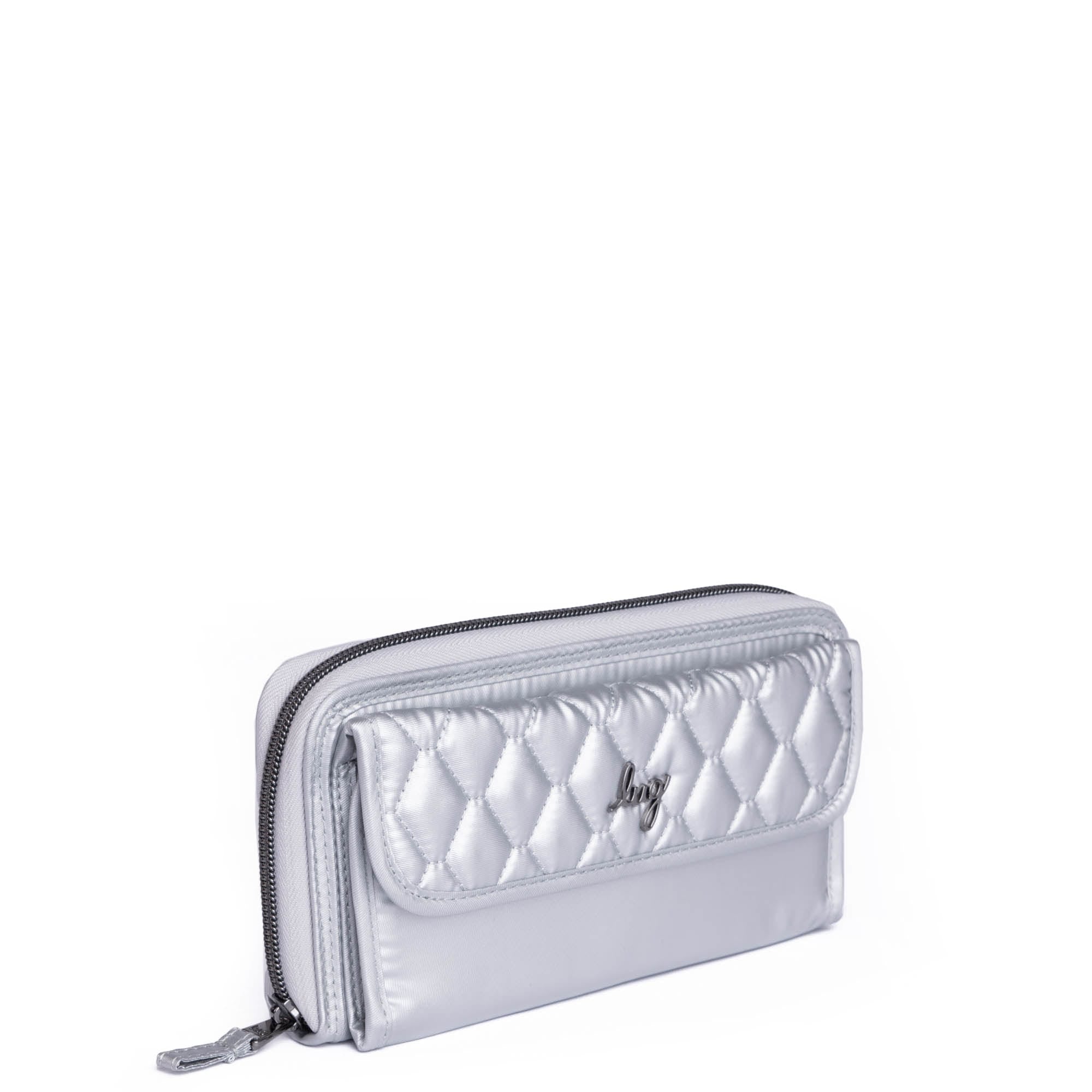 Kickflip SE Convertible RFID Wallet - METALLIC SILVER 2 - KickflipSE_MetallicSilver_02