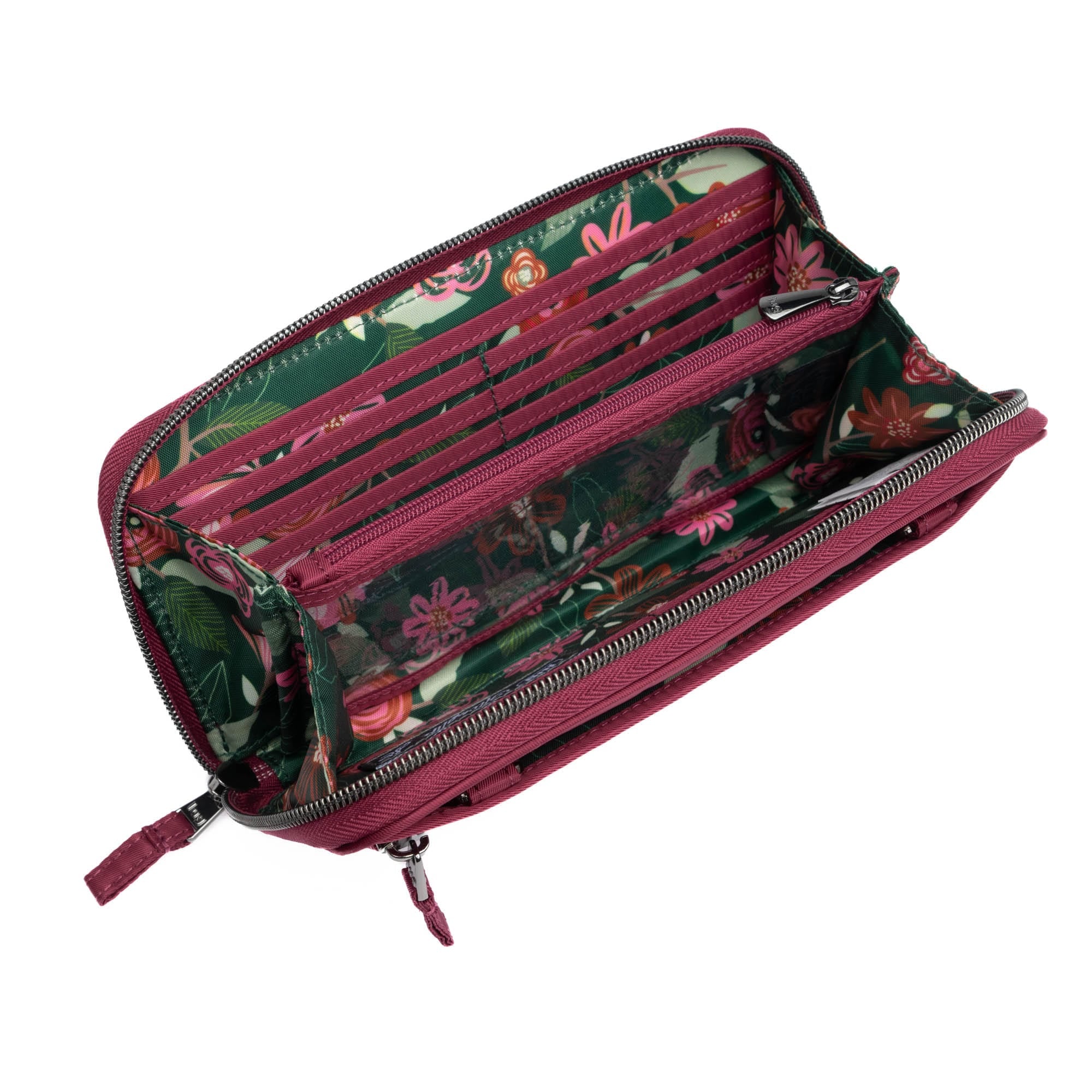 Kickflip SE Convertible RFID Wallet - RASPBERRY - KickflipSE_Raspberry_05