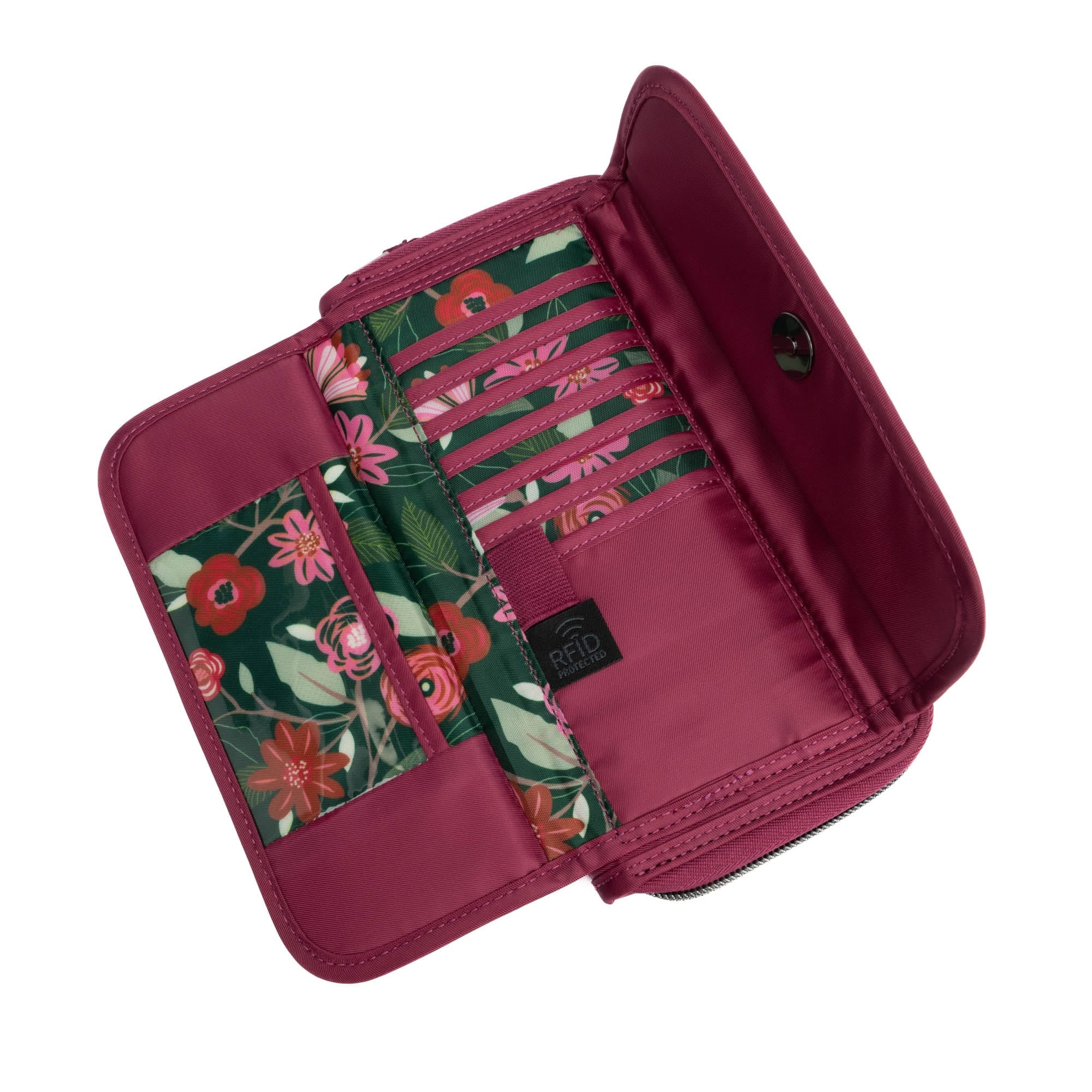 Kickflip SE Convertible RFID Wallet - RASPBERRY - KickflipSE_Raspberry_06